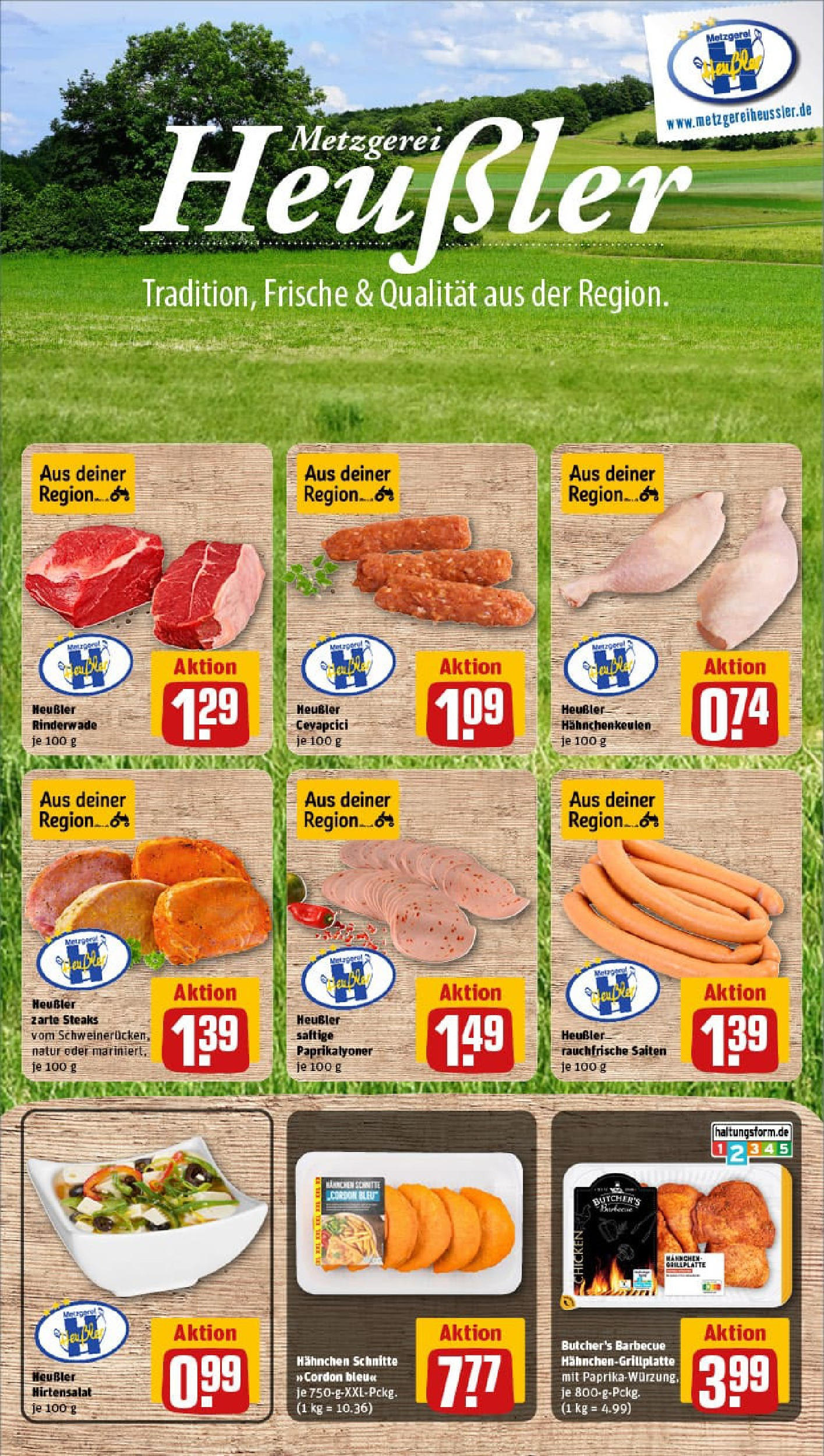 REWE Prospekt ab 13.07.2025 zum Blättern » Angebote | Seite: 6 | Produkte: Grill, Hahnchen, Paprika, Steak