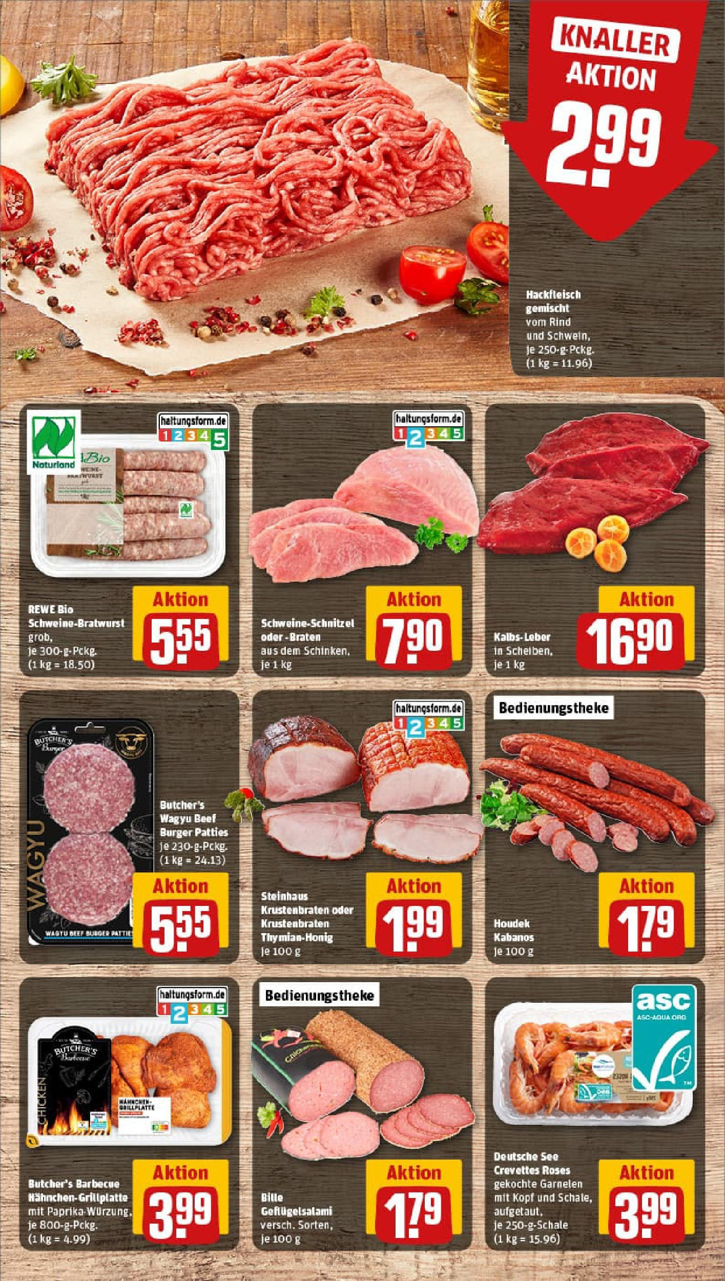 REWE Prospekt ab 13.07.2025 zum Blättern » Angebote | Seite: 6 | Produkte: Burger, Paprika, Salami, Hackfleisch