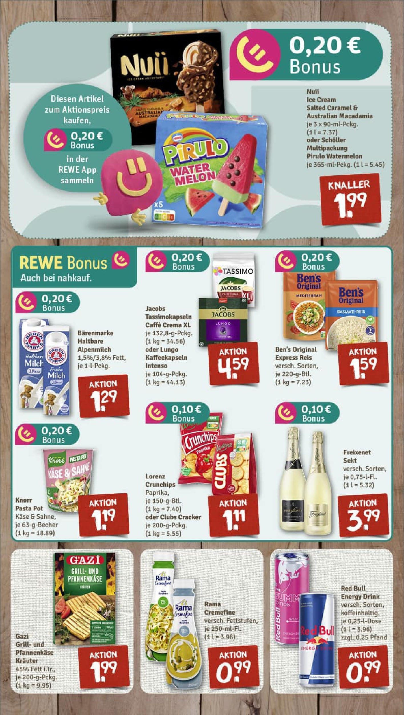 REWE Prospekt ab 13.07.2025 zum Blättern » Angebote | Seite: 4 | Produkte: Grill, Rama cremefine, Sahne, Tassimo