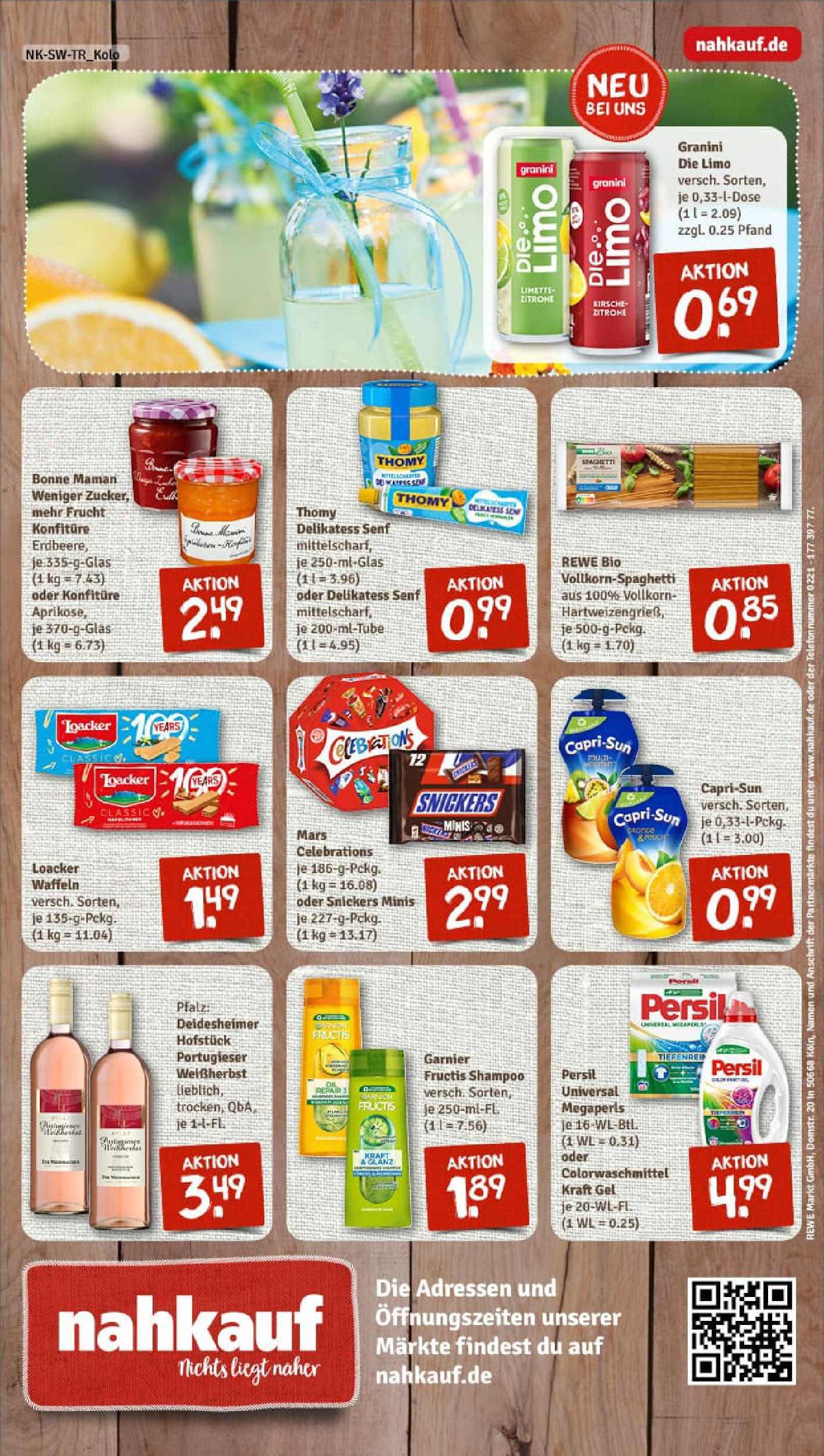 REWE Prospekt ab 13.07.2025 zum Blättern » Angebote | Seite: 8 | Produkte: Shampoo, Celebrations, Waffeln, Bonne maman