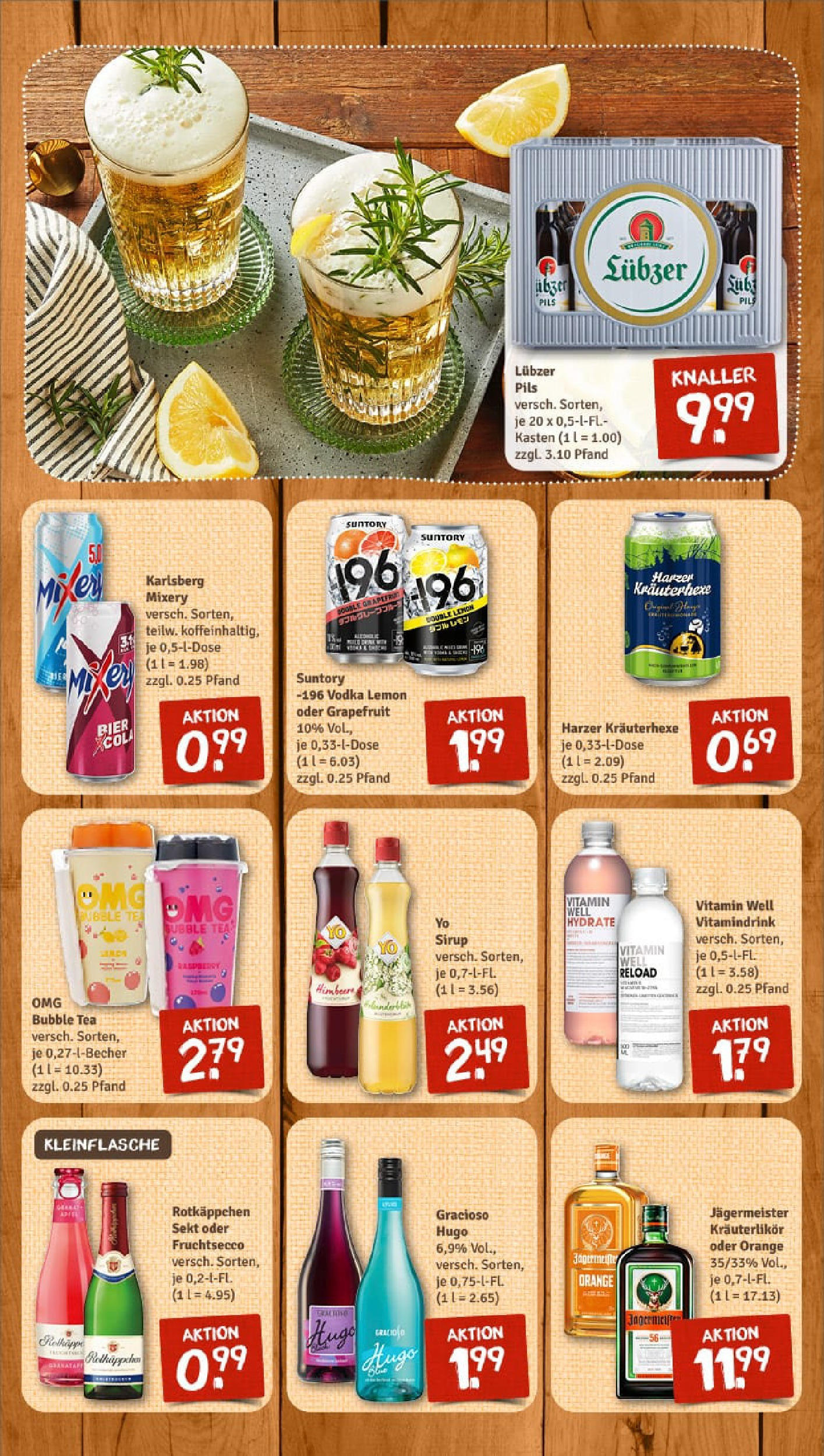 REWE Prospekt ab 13.07.2025 zum Blättern » Angebote | Seite: 9 | Produkte: Bier, Rotkäppchen, Mixery, Hugo