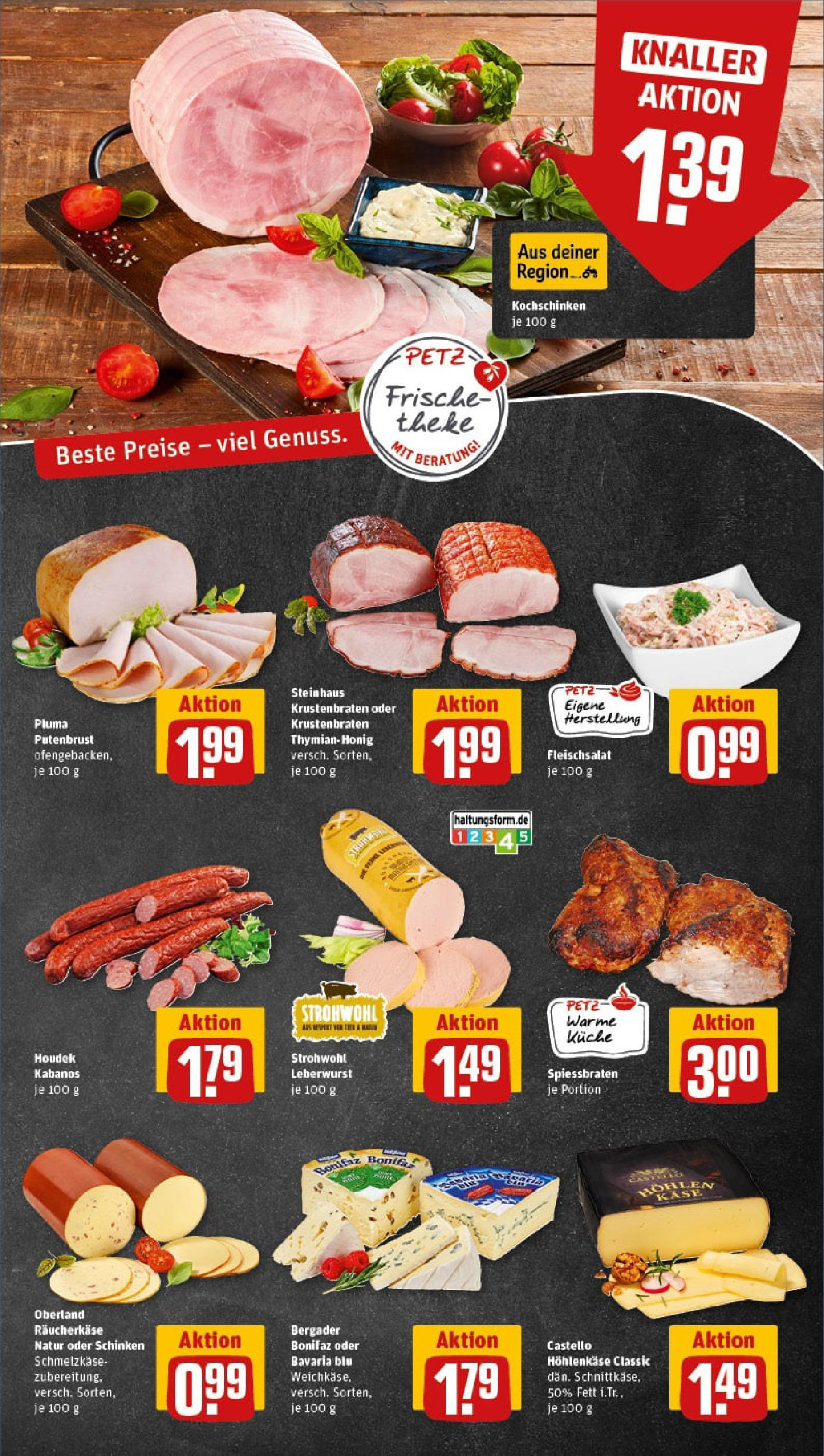 REWE Prospekt ab 13.07.2025 zum Blättern » Angebote | Seite: 9 | Produkte: Küche, Krustenbraten, Schinken
