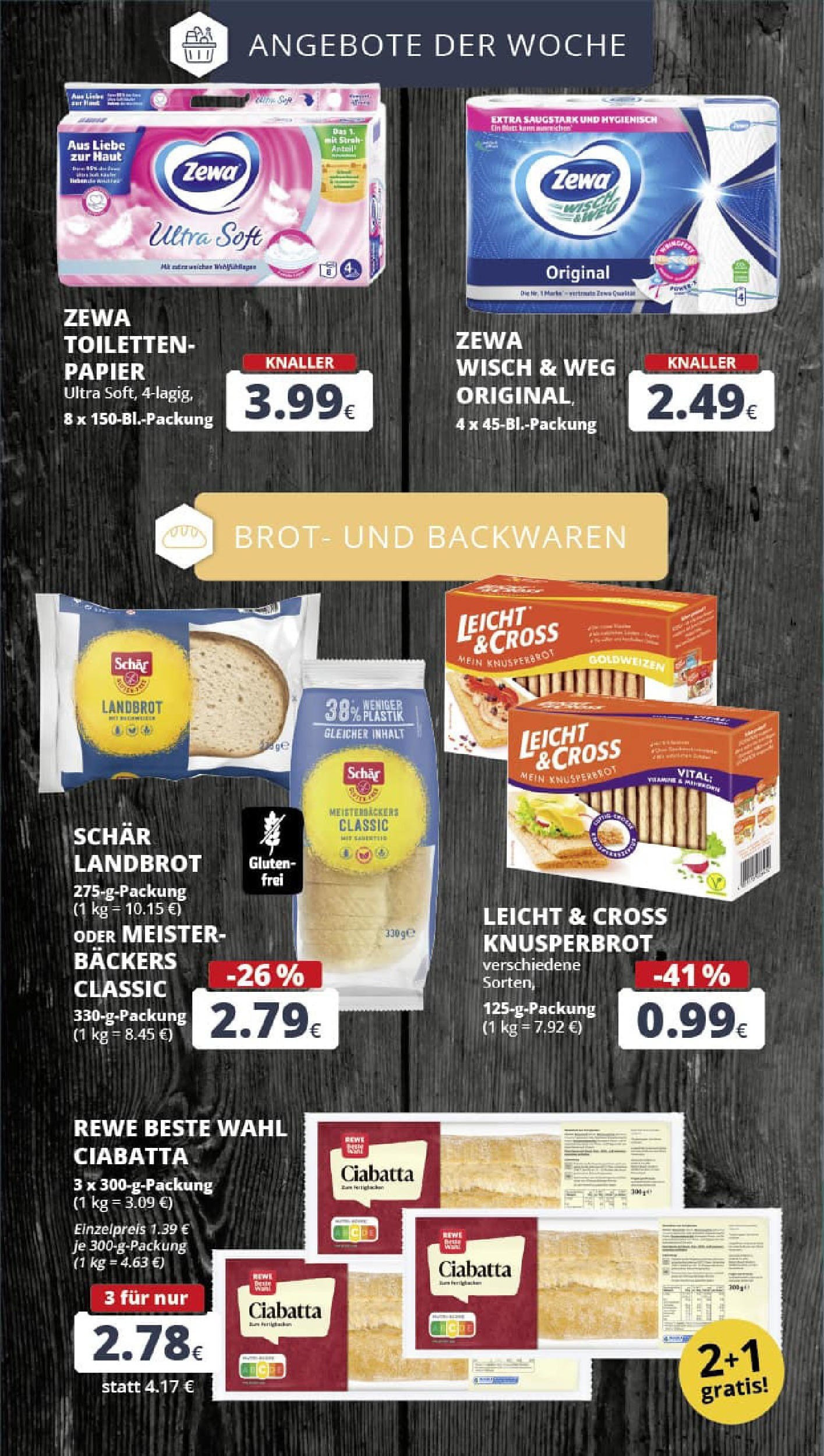 REWE Prospekt ab 13.07.2025 zum Blättern » Angebote | Seite: 6 | Produkte: Zewa, Brot