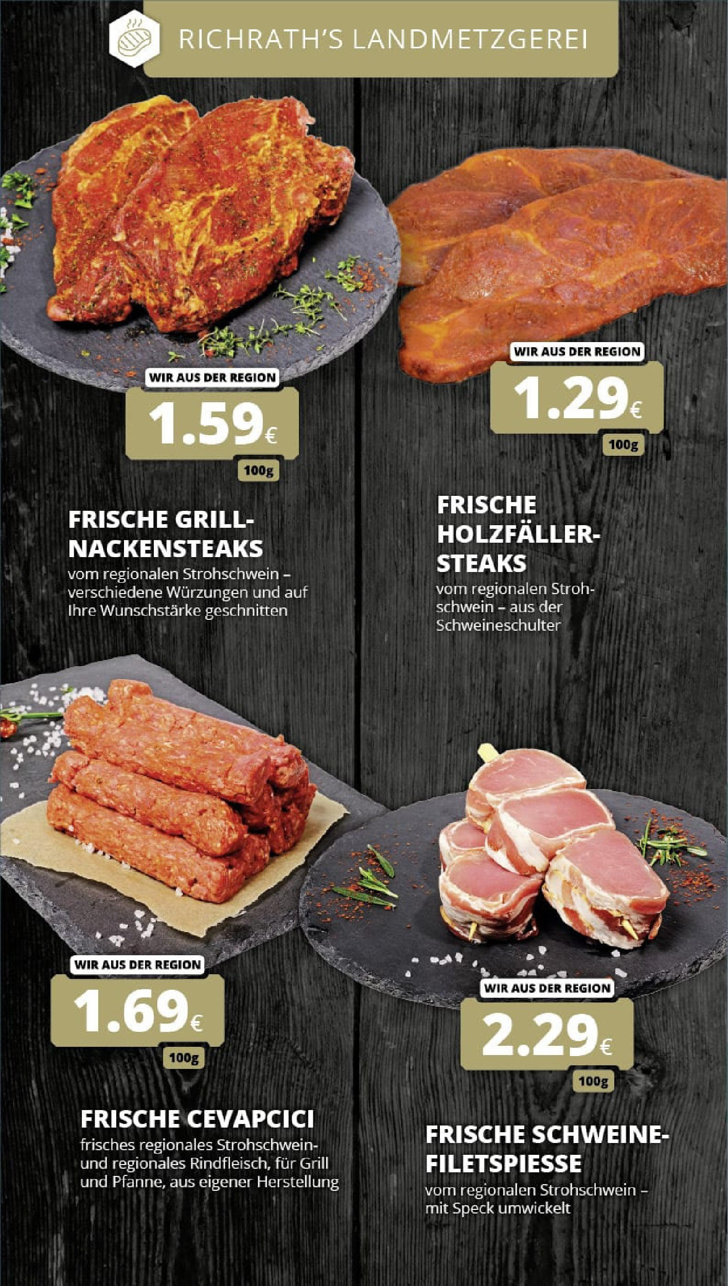 REWE Prospekt ab 13.07.2025 zum Blättern » Angebote | Seite: 11 | Produkte: Nackensteaks, Grill, Cevapcici