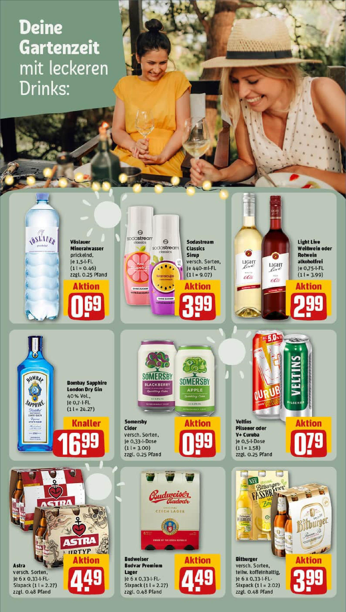 REWE Prospekt ab 13.07.2025 zum Blättern » Angebote | Seite: 25 | Produkte: Bitburger, Astra, Budweiser, Sodastream