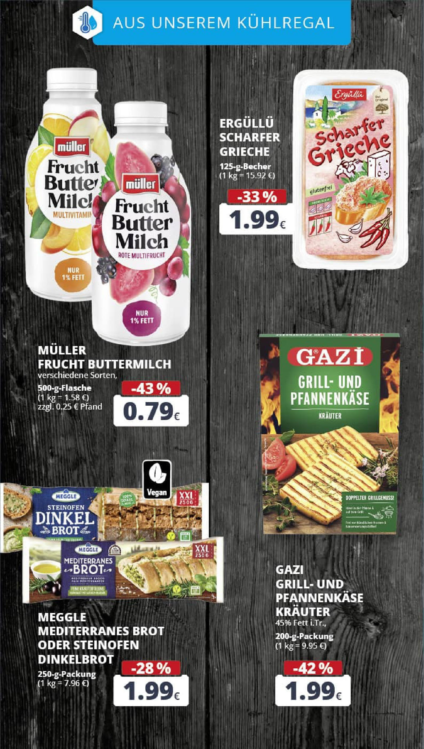 REWE Prospekt ab 13.07.2025 zum Blättern » Angebote | Seite: 15 | Produkte: Buttermilch, Milch, Butter, Brot