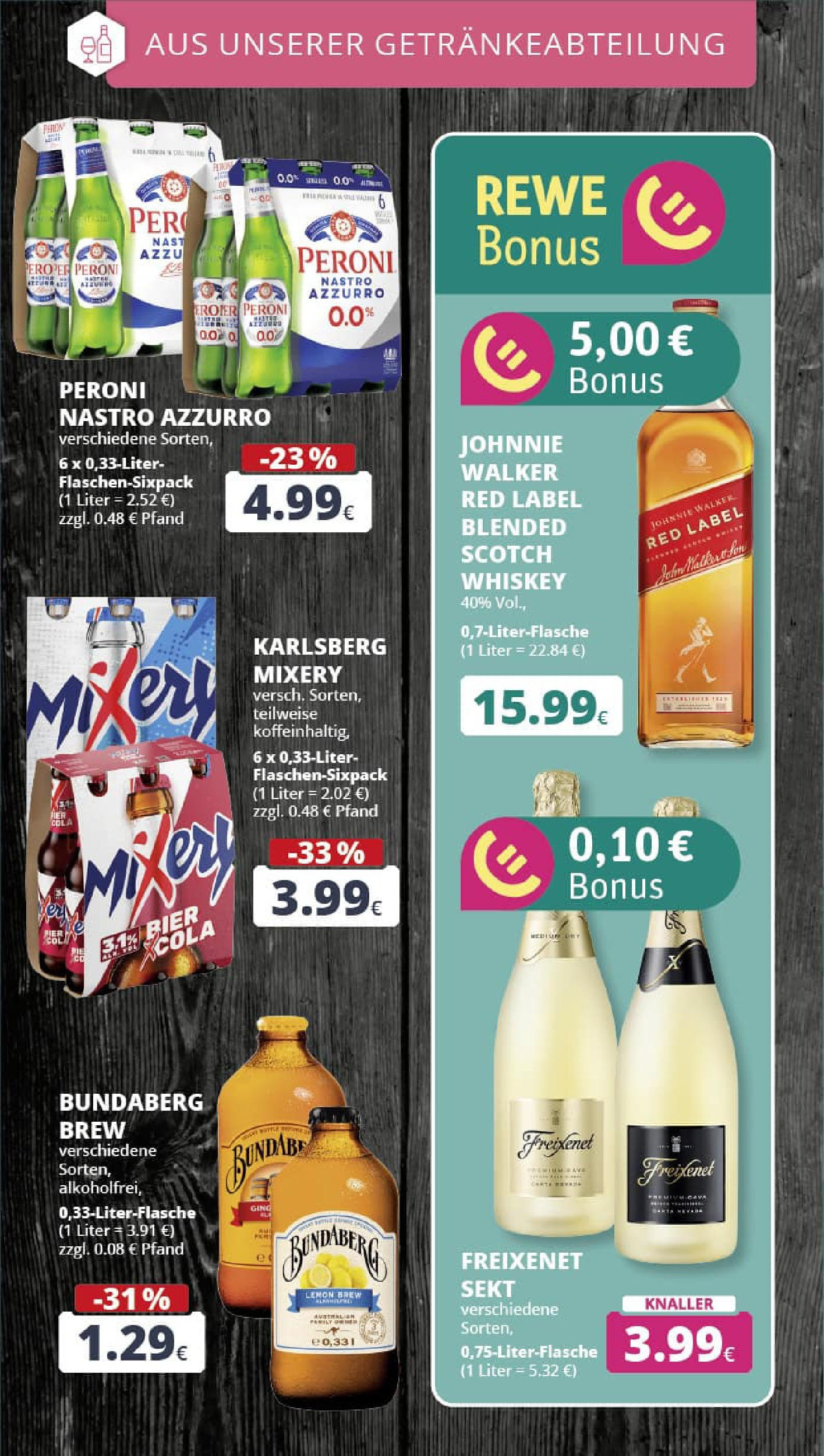 REWE Prospekt ab 13.07.2025 zum Blättern » Angebote | Seite: 18 | Produkte: Freixenet, Bier, Sekt, Johnnie walker