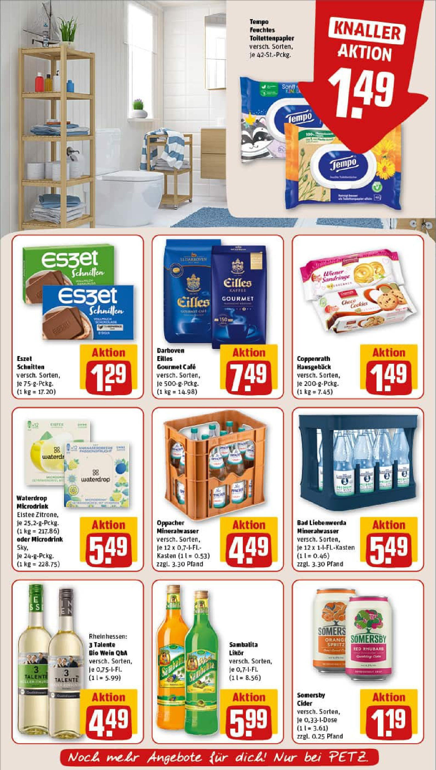 REWE Prospekt ab 13.07.2025 zum Blättern » Angebote | Seite: 11 | Produkte: Likör, Bad, Tempo, Toilettenpapier