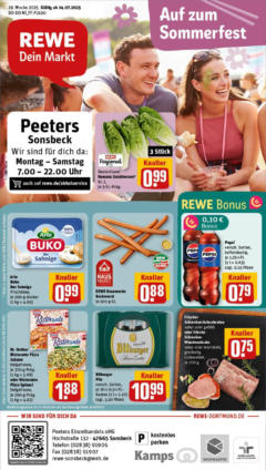 Rewe prospekt Sonsbeck	 gültig ab dem 13.07.2025