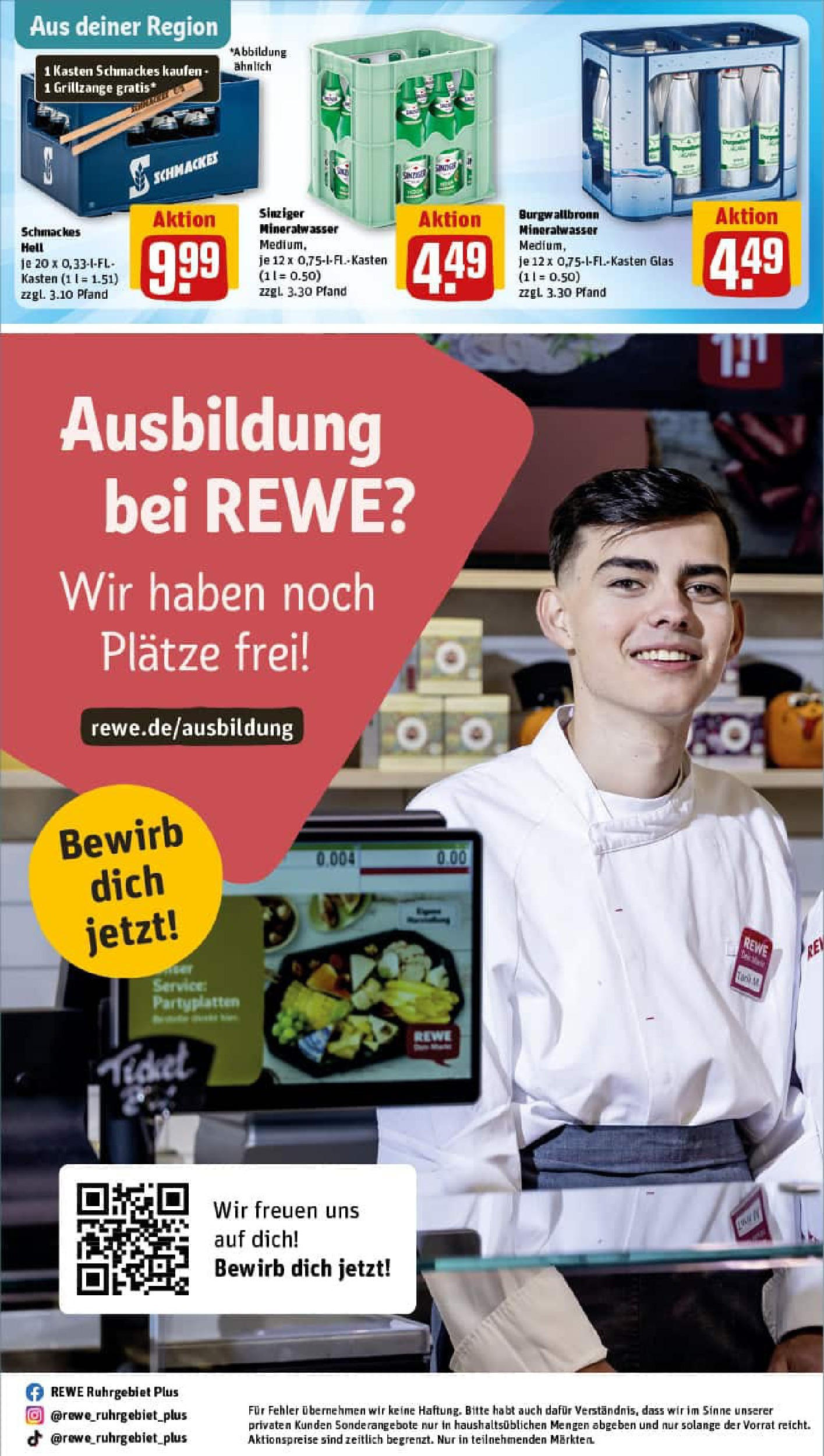 REWE Prospekt ab 13.07.2025 zum Blättern » Angebote | Seite: 34 | Produkte: Mineralwasser