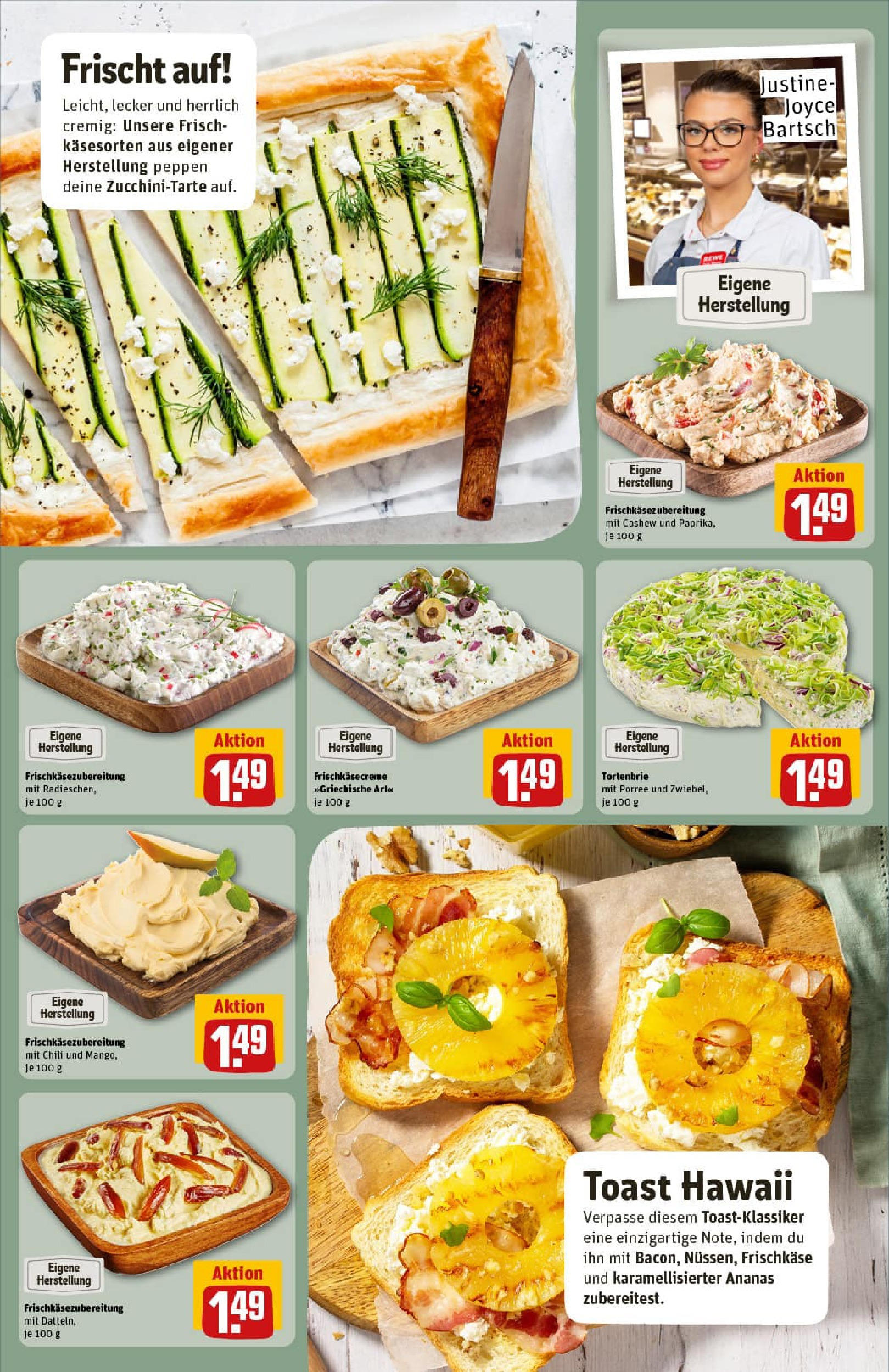 REWE Prospekt ab 13.07.2025 zum Blättern » Angebote | Seite: 13 | Produkte: Toast, Mango, Chili, Frischkase