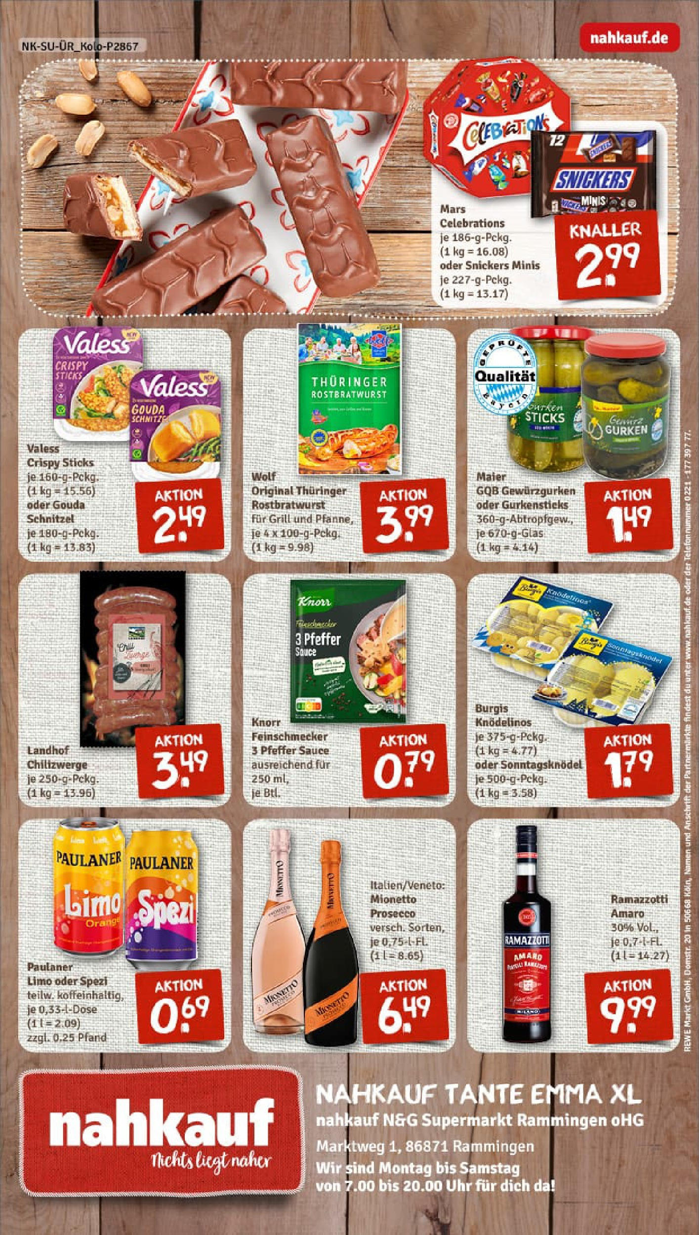 REWE Prospekt ab 13.07.2025 zum Blättern » Angebote | Seite: 8 | Produkte: Cola, Mars, Prosecco, Paulaner