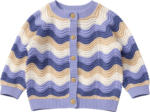 dm-drogerie markt ALANA Strickjacke mit Wellen-Muster und Ajour-Struktur, blau, Gr. 68 - bis 15.08.2025