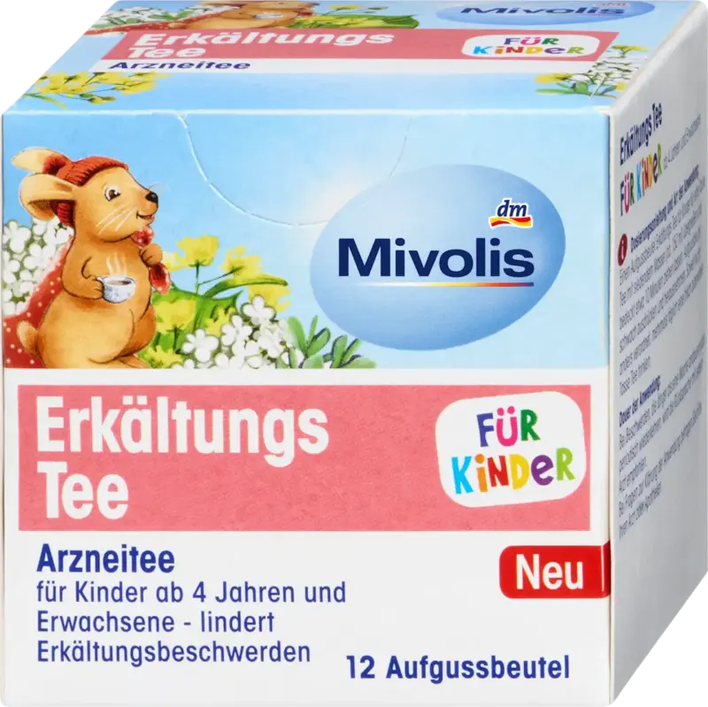 Mivolis Kindertee, Erkältungs Tee (12 Beutel)