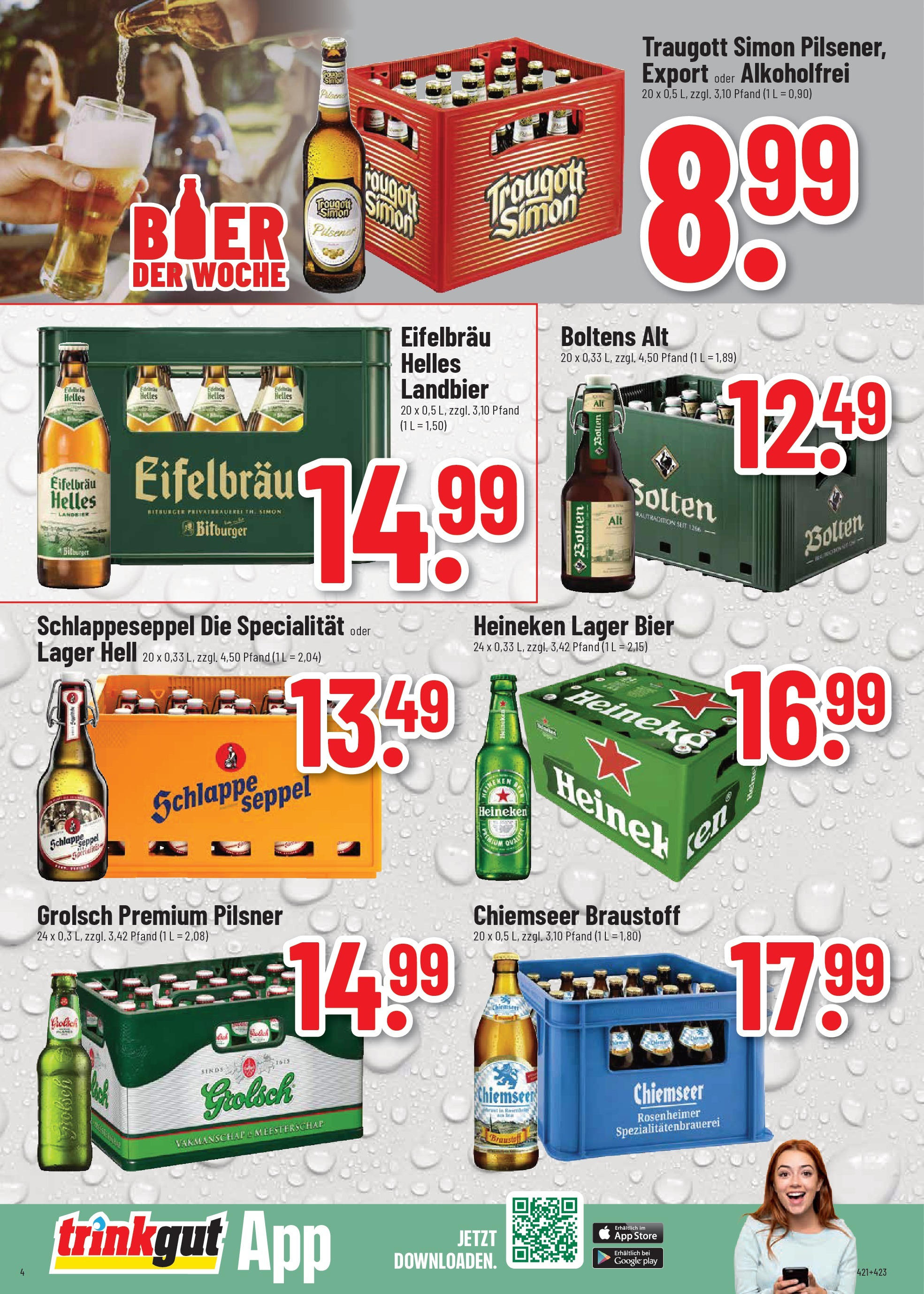 Trinkgut prospekt Wittlich	 (ab 13.07.2025) » Angebote online | Seite: 4 | Produkte: Bitburger, Bier, Heineken