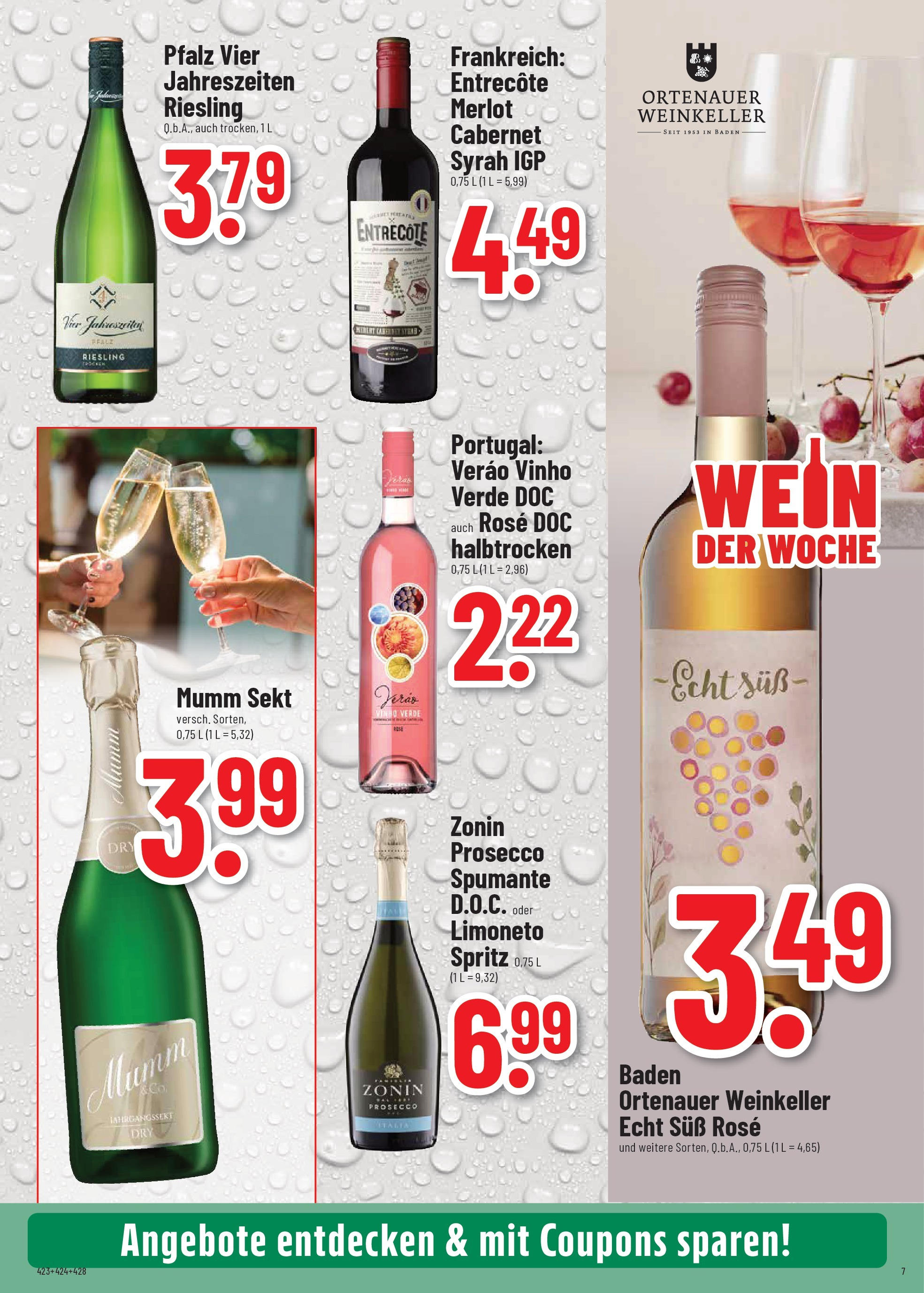 Trinkgut prospekt Idstein	 (ab 13.07.2025) » Angebote online | Seite: 7 | Produkte: Mumm sekt, Sekt, Entrecote, Prosecco