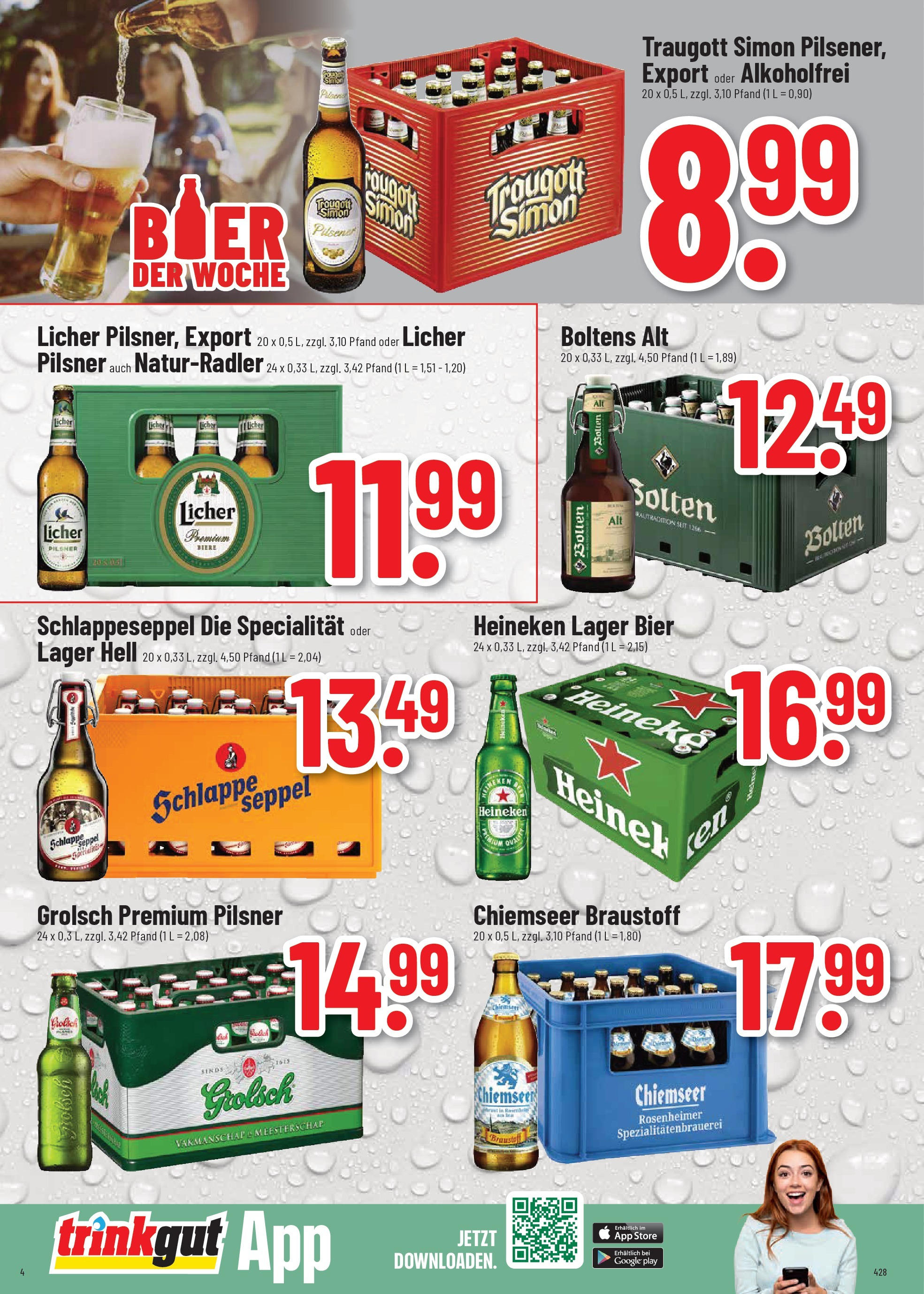Trinkgut prospekt Idstein	 (ab 13.07.2025) » Angebote online | Seite: 4 | Produkte: Bier, Heineken
