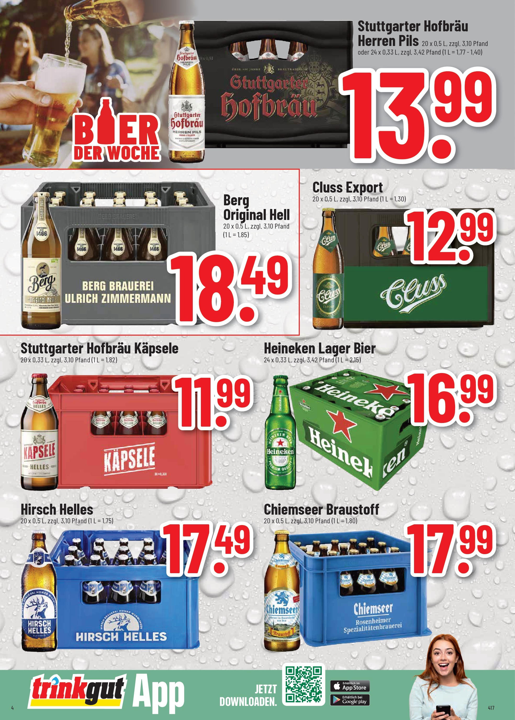 Trinkgut prospekt Crailsheim	 (ab 13.07.2025) » Angebote online | Seite: 4 | Produkte: Bier, Pils, Heineken