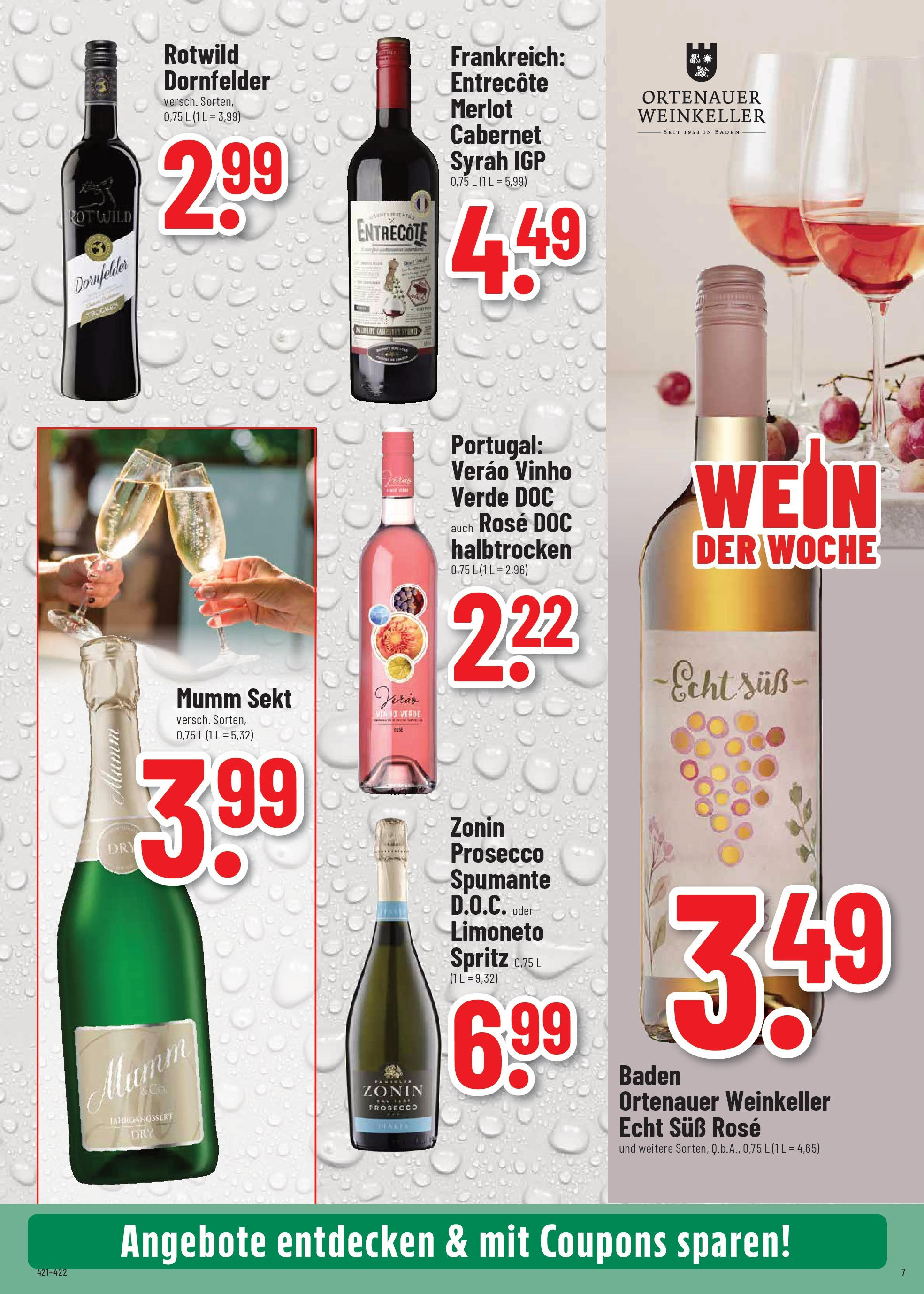 Trinkgut prospekt Wittlich	 (ab 13.07.2025) » Angebote online | Seite: 7 | Produkte: Sekt, Entrecote, Prosecco, Wein