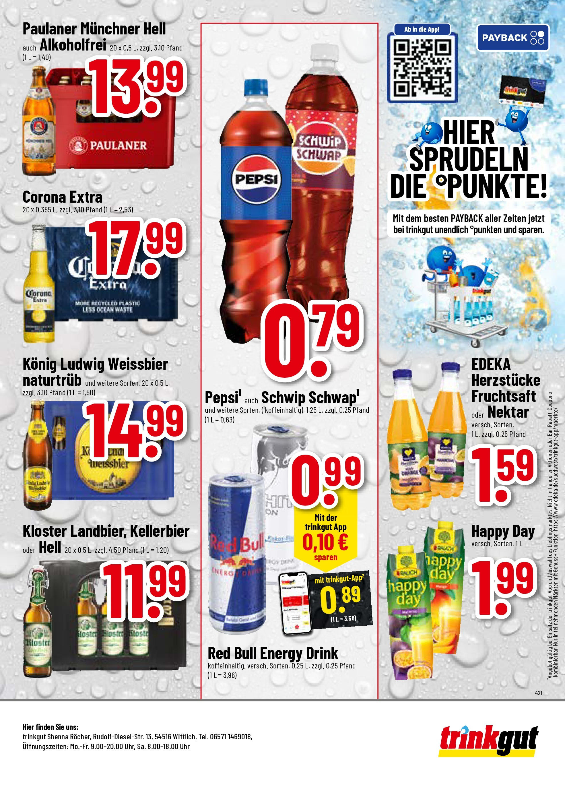 Trinkgut prospekt Wittlich	 (ab 13.07.2025) » Angebote online | Seite: 8 | Produkte: Energy, Schwip schwap, Pepsi, Fruchtsaft