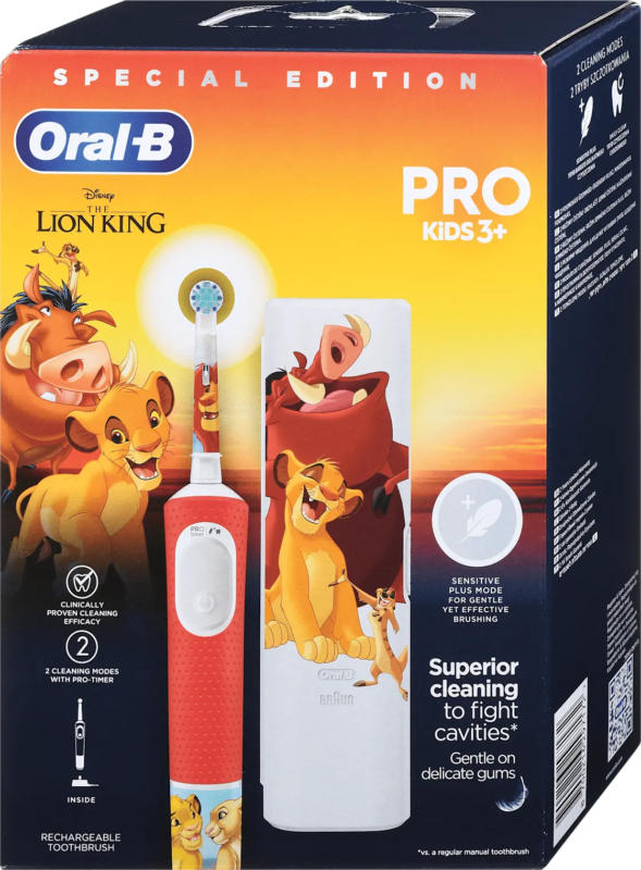 Periuta de dinti electrica Oral-B Pro Kids Lion King*timbru verde 1 leu