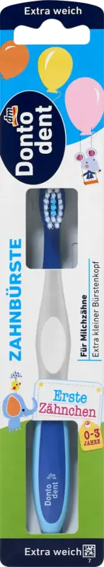 Periuță de dinți pentru copii extra moale, 0 la 3 ani