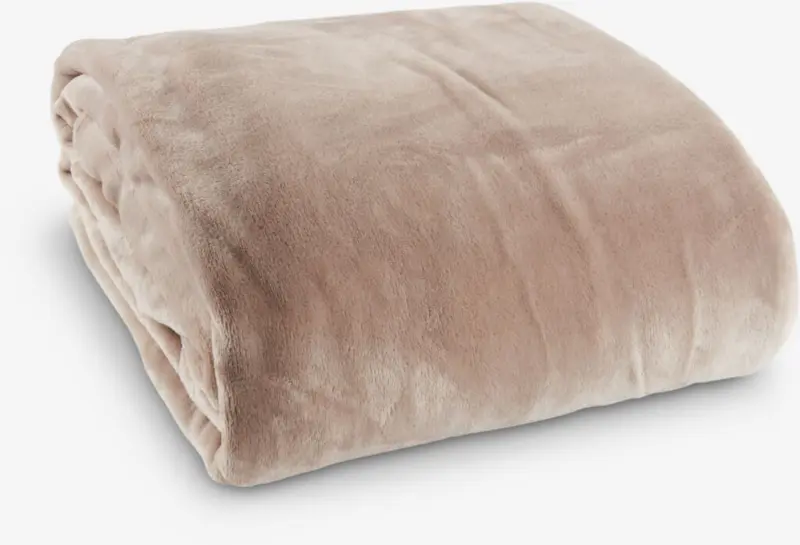 JYSK Одеяло GULSKOLM 220x240 полар сивокафяво