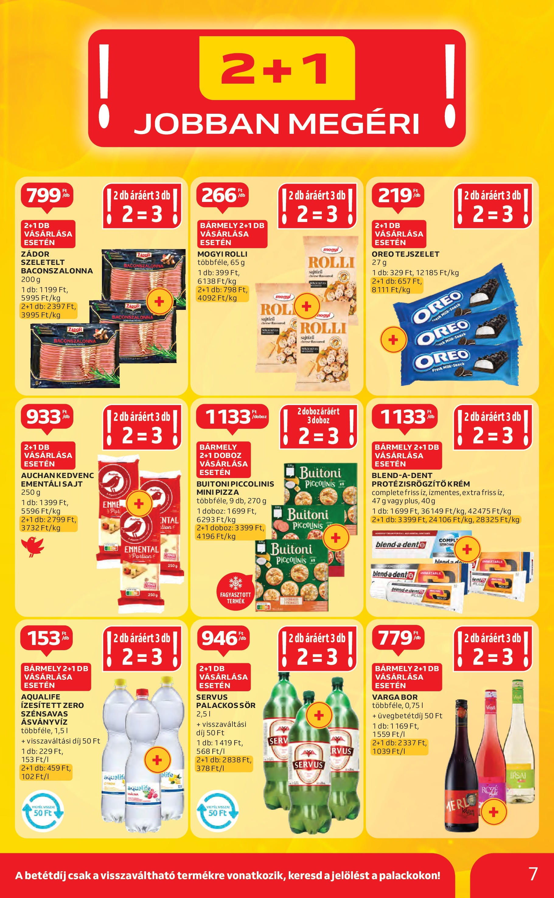 Akciós újság új Auchan - 2025.07.10. -tól/töl ⏳ | Oldal: 7 | Termékek: Bacon, Ásványvíz, Bor, Sör Auchan Akciós újság - 2025.07.10. -tól/töl > akció, lapozható szórólap 🛍️ | Oldal: 7 | Termékek: Bacon, Ásványvíz, Bor, Sör