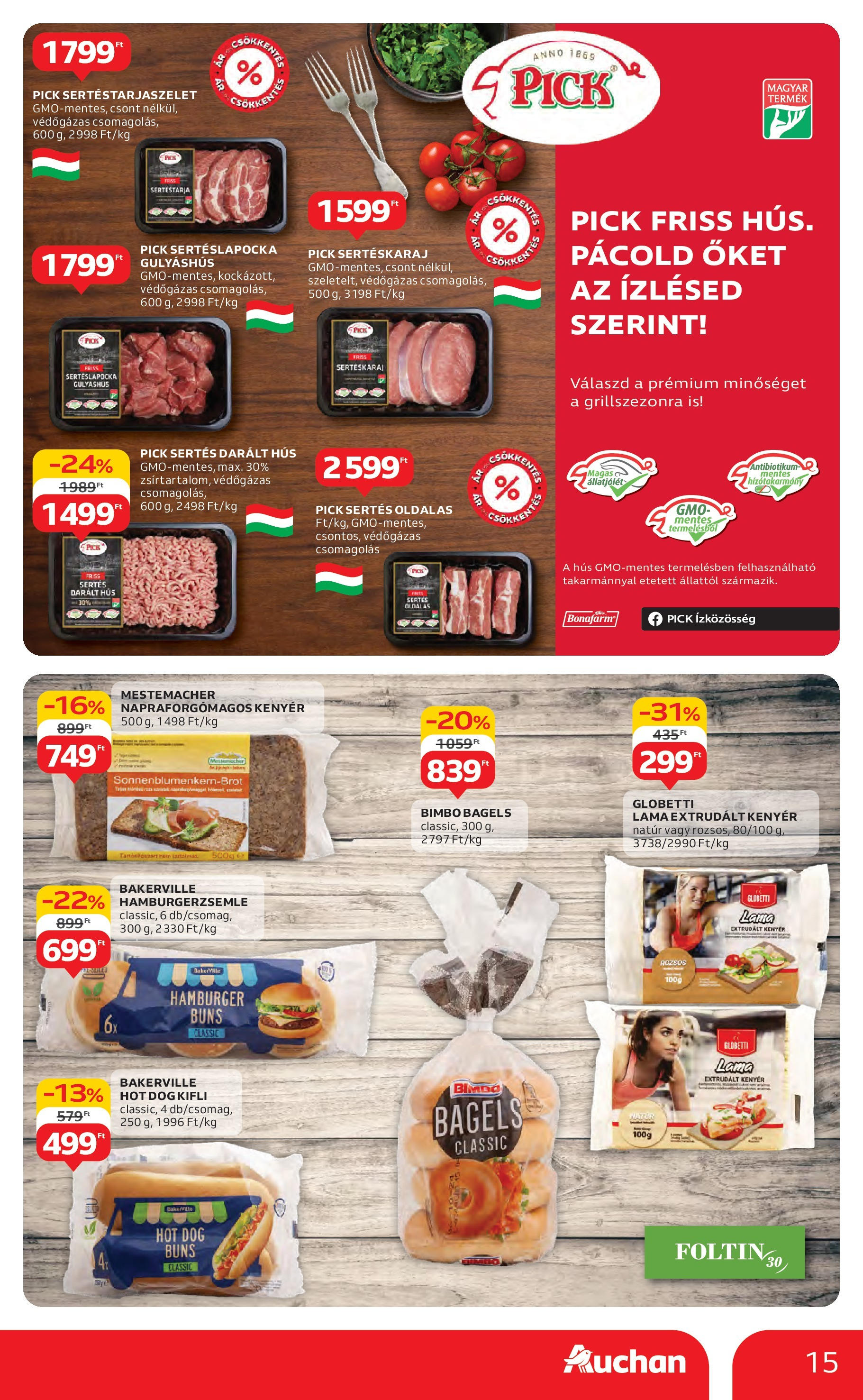 Akciós újság új Auchan - 2025.07.10. -tól/töl ⏳ | Oldal: 15 | Termékek: Sertéslapocka, Kifli, Pick, Hamburgerzsemle Auchan Akciós újság - 2025.07.10. -tól/töl > akció, lapozható szórólap 🛍️ | Oldal: 15 | Termékek: Sertéslapocka, Kifli, Pick, Hamburgerzsemle