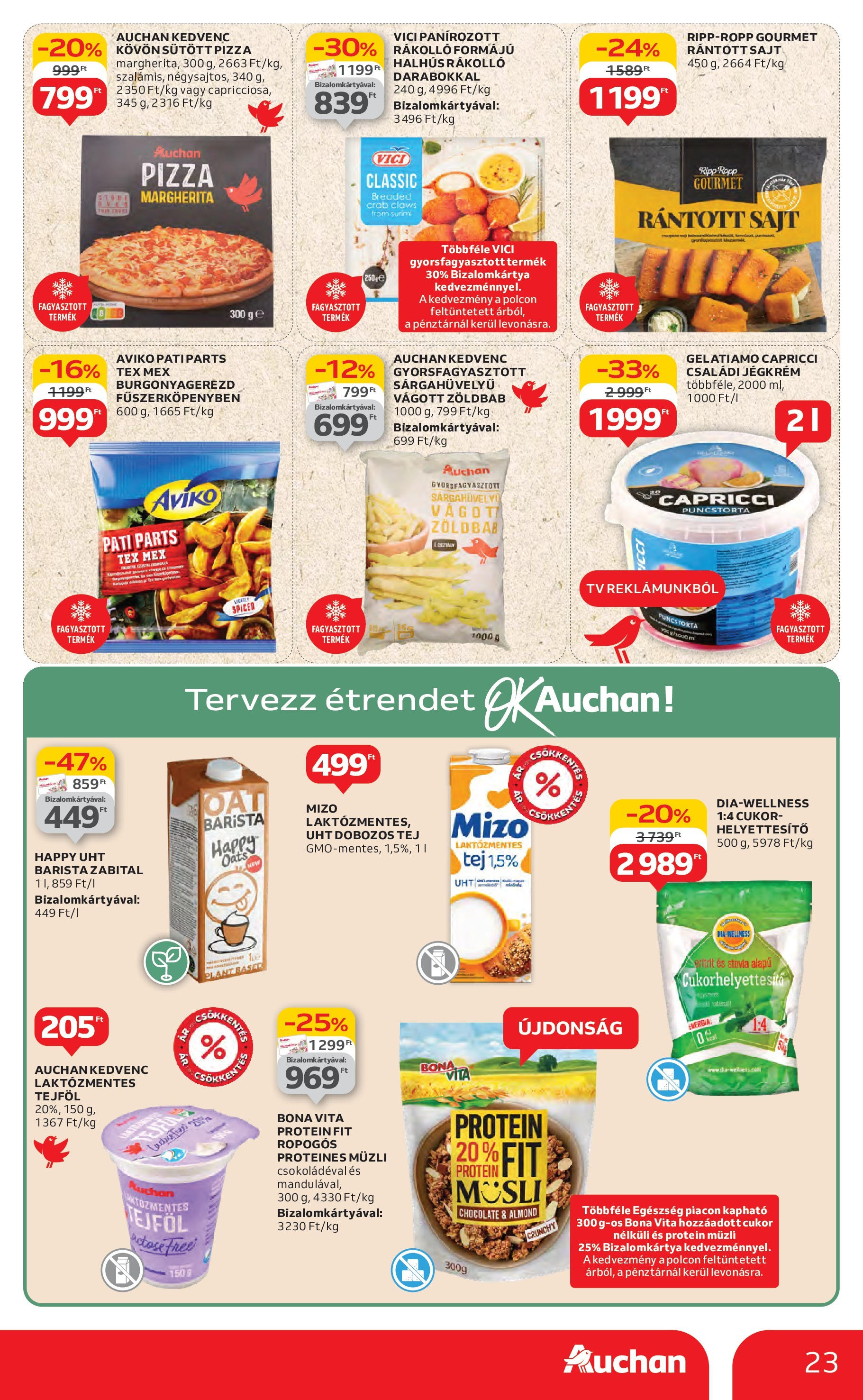 Akciós újság új Auchan - 2025.07.10. -tól/töl ⏳ | Oldal: 23 | Termékek: Rántott sajt, Tej, Sajt, Tejföl Auchan Akciós újság - 2025.07.10. -tól/töl > akció, lapozható szórólap 🛍️ | Oldal: 23 | Termékek: Rántott sajt, Tej, Sajt, Tejföl