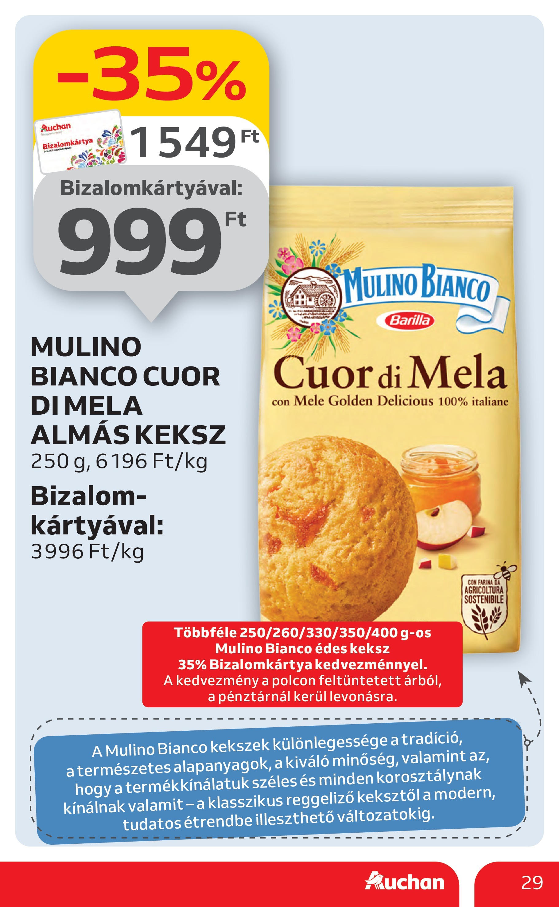 Akciós újság új Auchan - 2025.07.10. -tól/töl ⏳ | Oldal: 29 | Termékek: Kekszek, Keksz Auchan Akciós újság - 2025.07.10. -tól/töl > akció, lapozható szórólap 🛍️ | Oldal: 29 | Termékek: Kekszek, Keksz