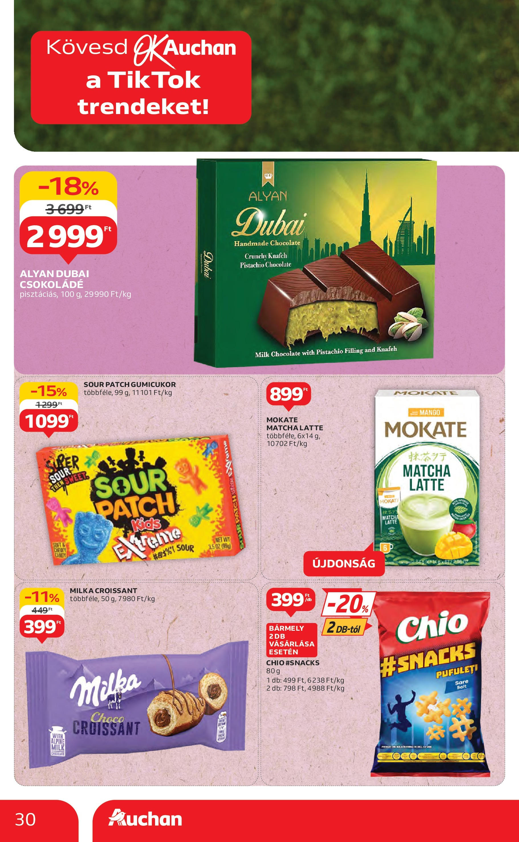 Akciós újság új Auchan - 2025.07.10. -tól/töl ⏳ | Oldal: 30 | Termékek: Croissant, Gumicukor, Csokoládé, Mangó Auchan Akciós újság - 2025.07.10. -tól/töl > akció, lapozható szórólap 🛍️ | Oldal: 30 | Termékek: Croissant, Gumicukor, Csokoládé, Mangó
