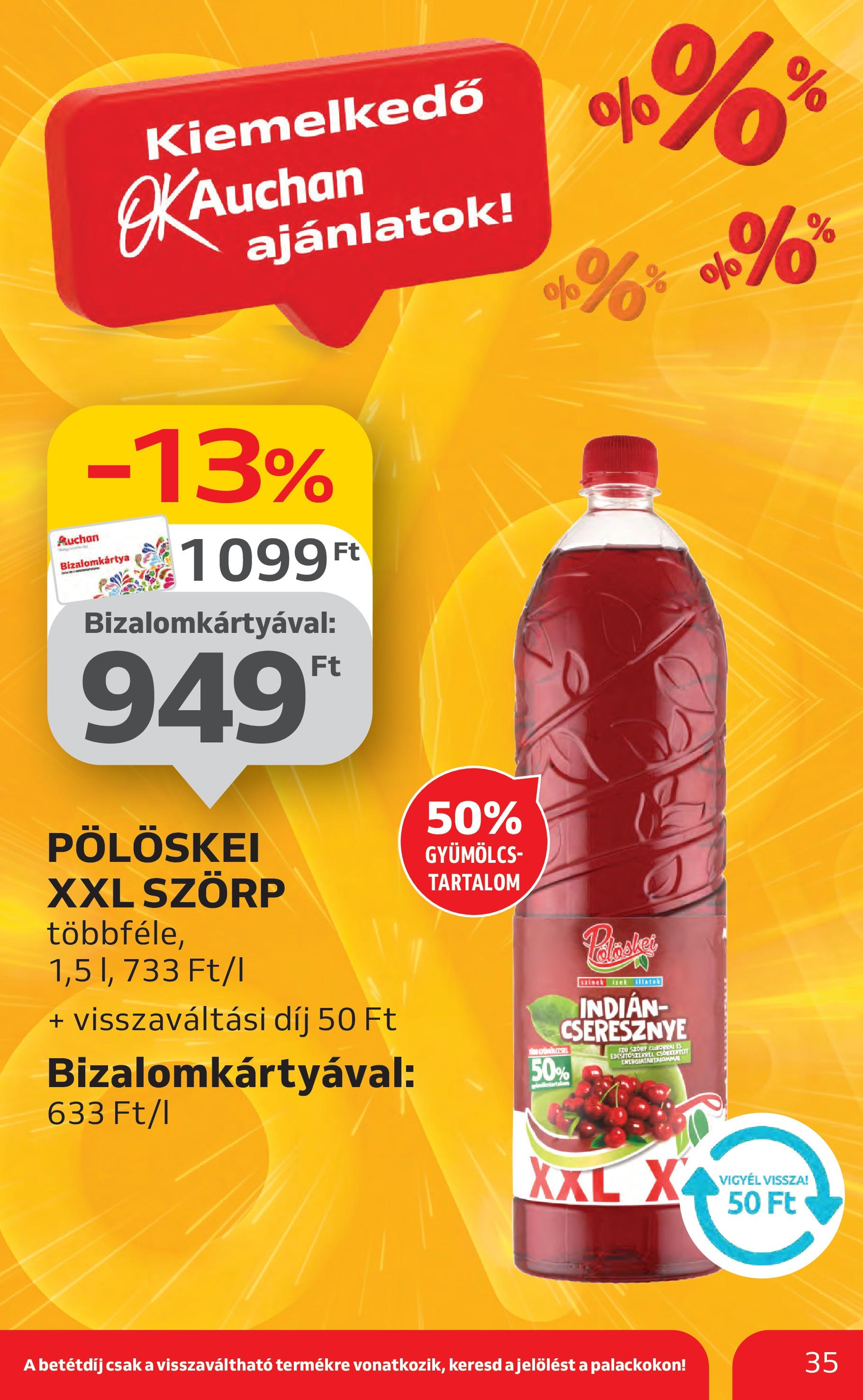 Akciós újság új Auchan - 2025.07.10. -tól/töl ⏳ | Oldal: 35 | Termékek: Szörp, Gyümölcs, Cseresznye Auchan Akciós újság - 2025.07.10. -tól/töl > akció, lapozható szórólap 🛍️ | Oldal: 35 | Termékek: Szörp, Gyümölcs, Cseresznye