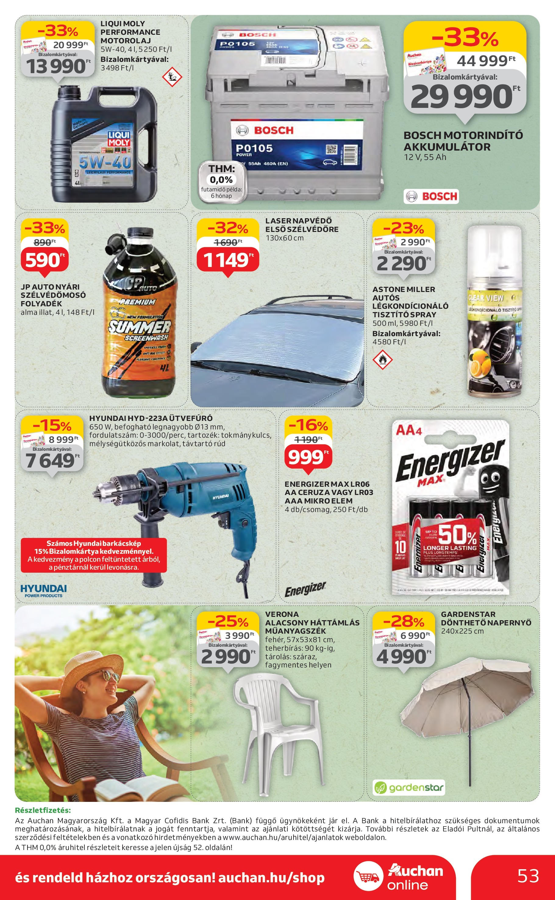 Akciós újság új Auchan - 2025.07.10. -tól/töl ⏳ | Oldal: 53 | Termékek: Ütvefúró, Akkumulátor, Alma, Napernyő Auchan Akciós újság - 2025.07.10. -tól/töl > akció, lapozható szórólap 🛍️ | Oldal: 53 | Termékek: Ütvefúró, Akkumulátor, Alma, Napernyő