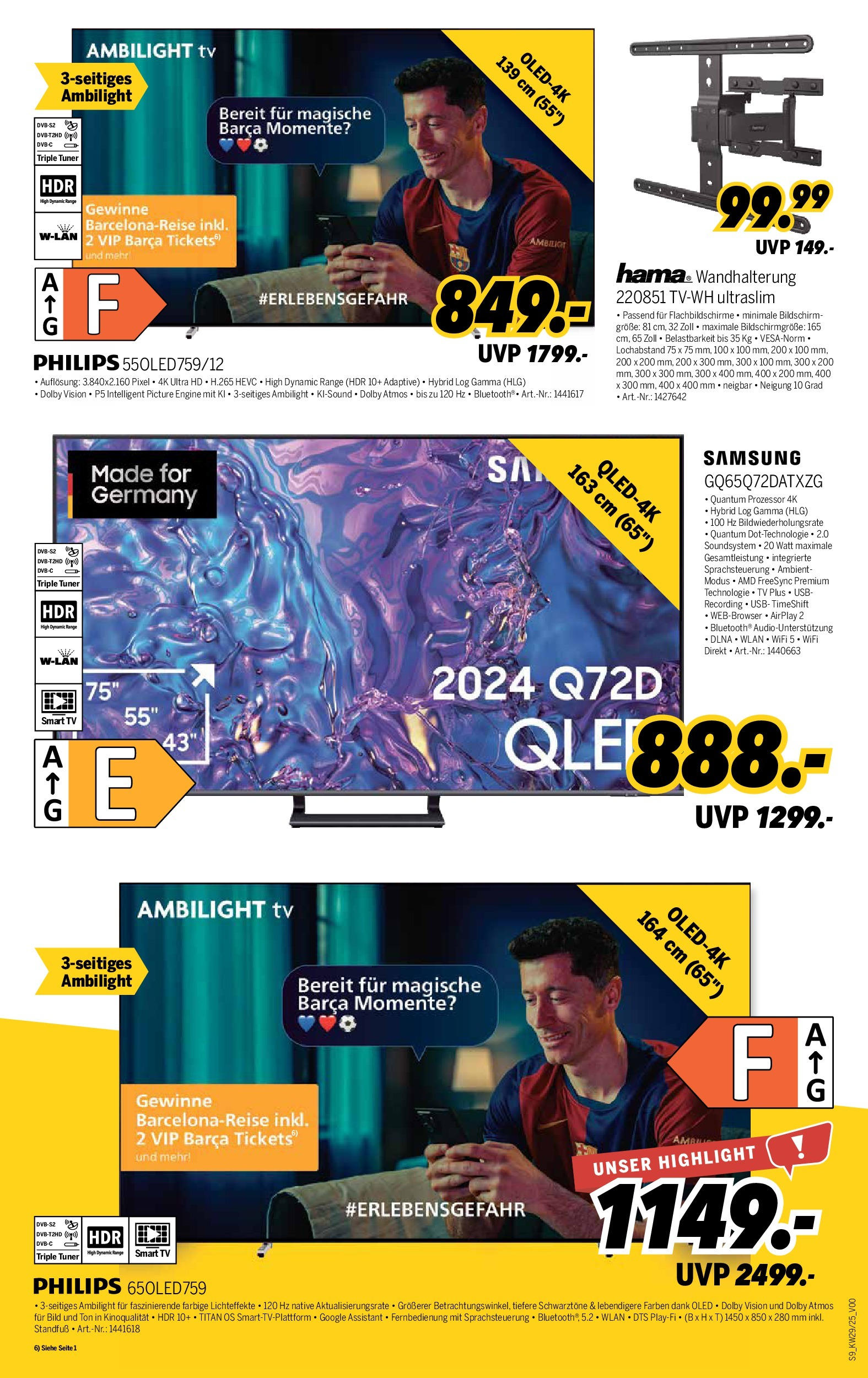 Medimax - MEDIMAX: Aktuelle Angebote (ab 10.07.2025) zum Blättern | Seite: 9 | Produkte: Philips, Smart TV, Bildschirm, TV