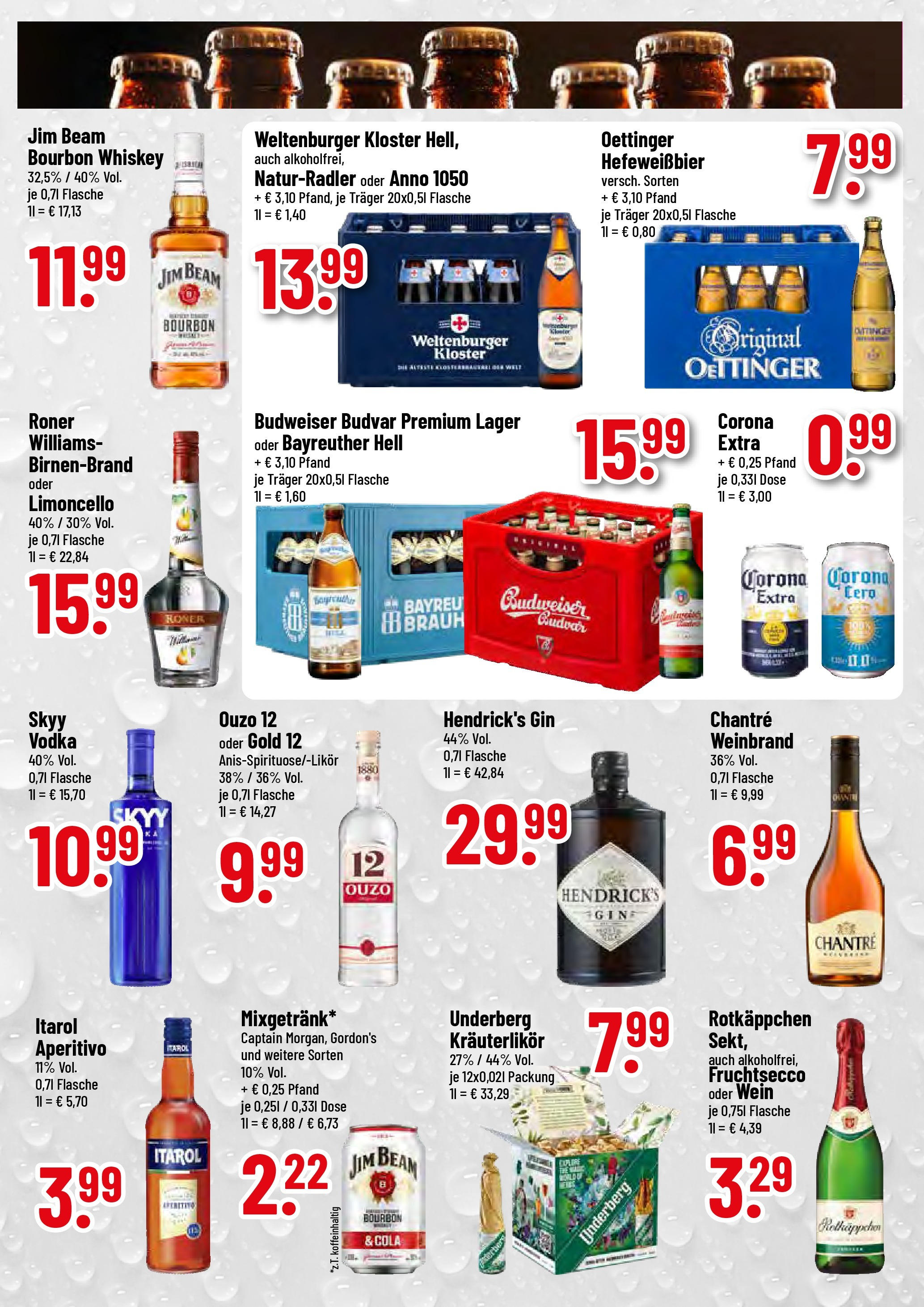 Trinkgut prospekt Neufahrn	 (ab 13.07.2025) » Angebote online | Seite: 3 | Produkte: Bayreuther hell, Oettinger, Wein, Gin