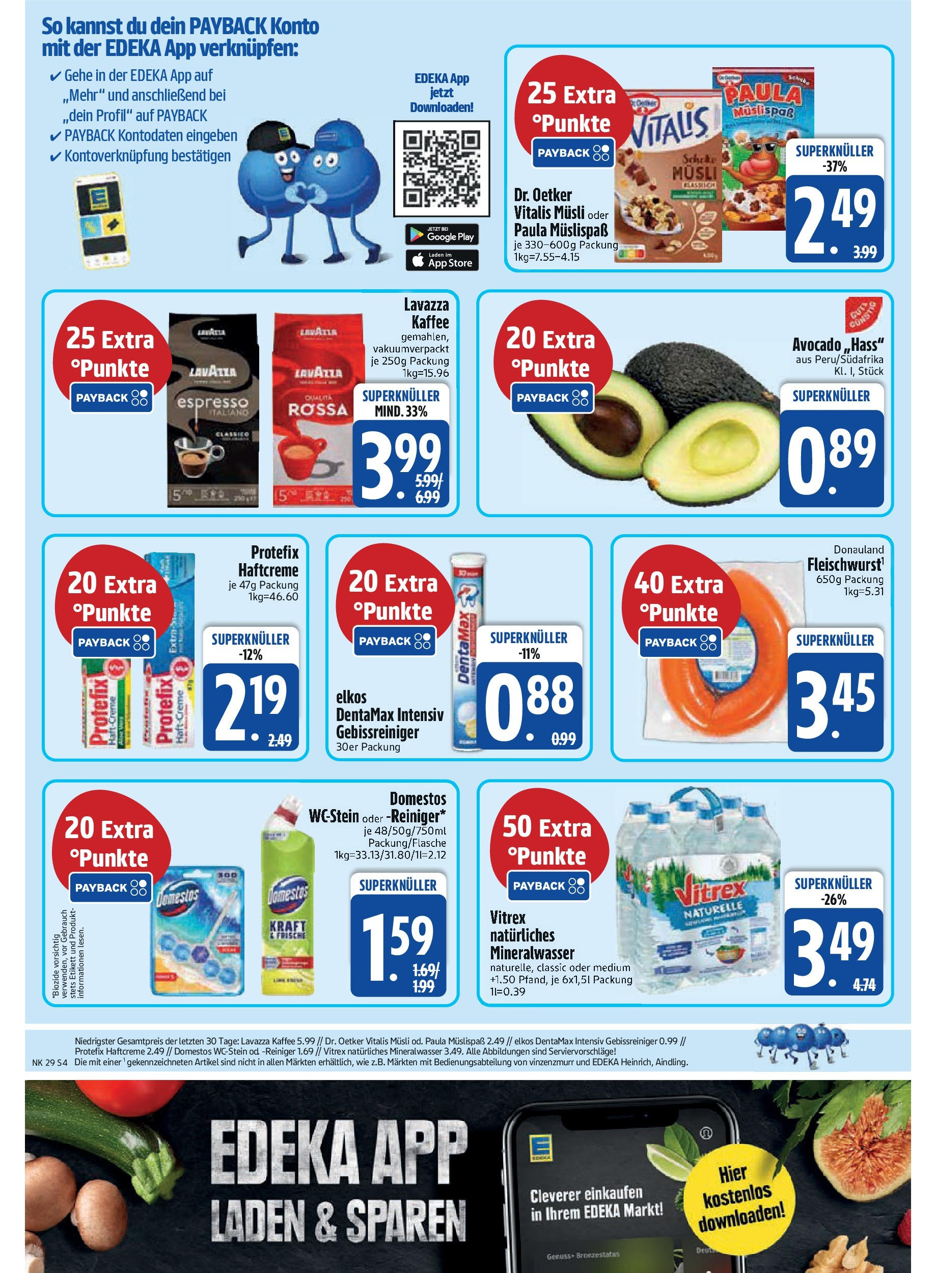 Edeka prospekt Rötz	 (ab 13.07.2025) » Angebote Online | Seite: 4 | Produkte: Lavazza, Kaffee, Mineralwasser, Avocado