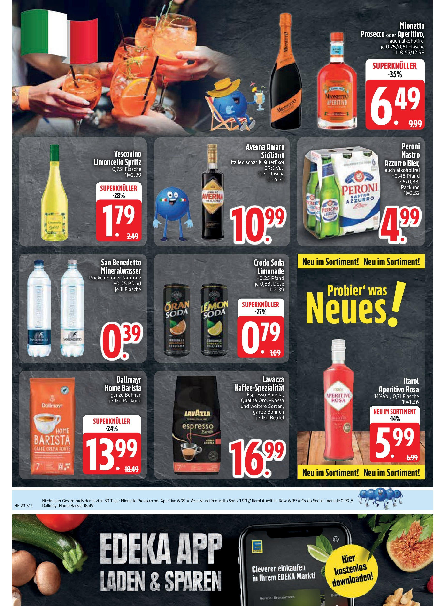 Edeka prospekt Rötz	 (ab 13.07.2025) » Angebote Online | Seite: 12 | Produkte: Lavazza, Limonade, Mineralwasser, Dallmayr