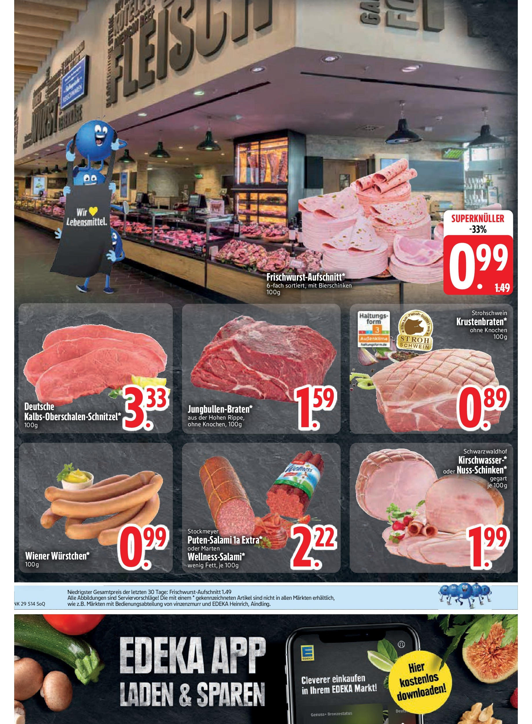 Edeka prospekt Kirchseeon	 (ab 14.07.2025) » Angebote Online | Seite: 14 | Produkte: Salami