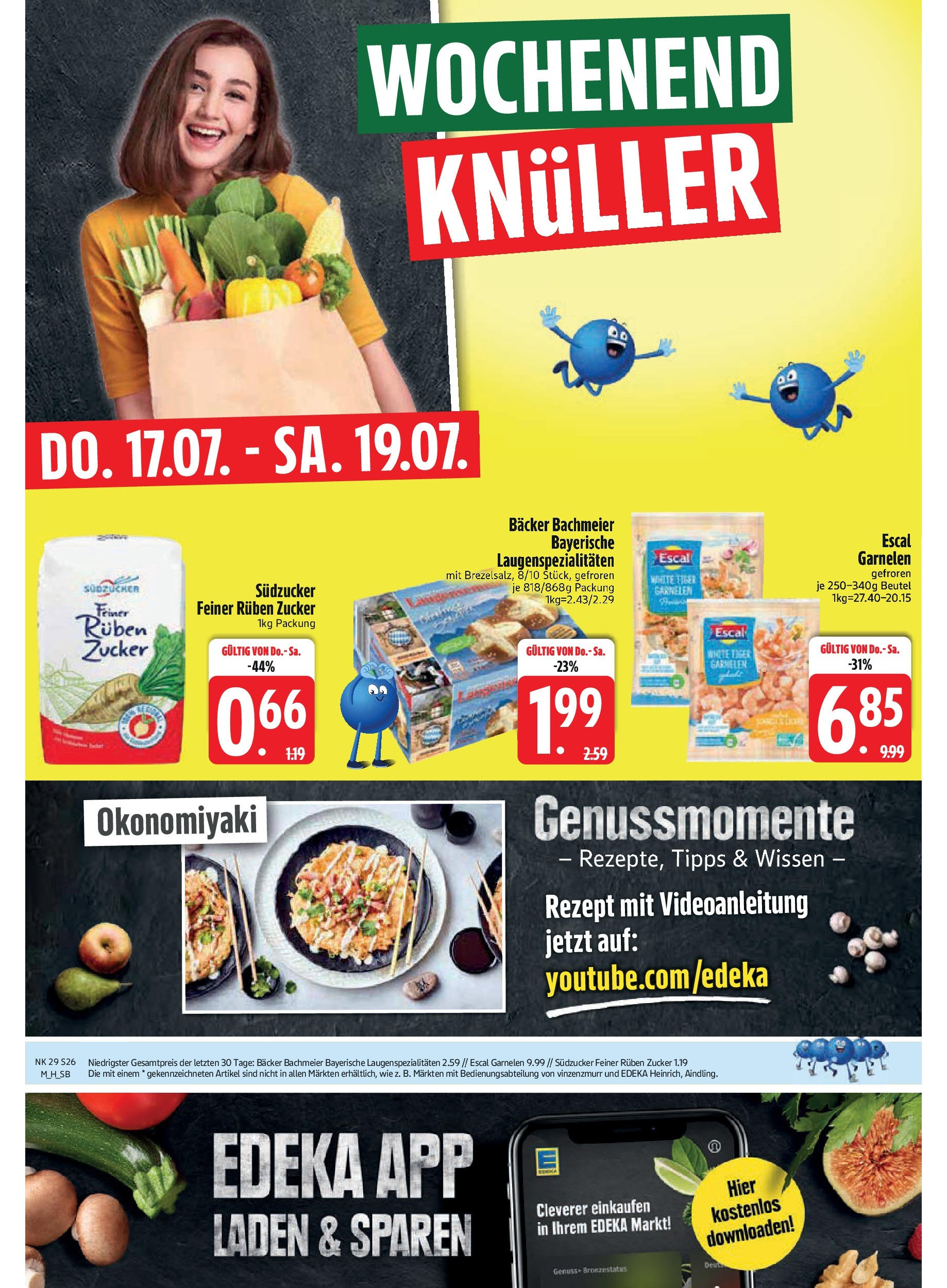 Edeka prospekt Unterföhring	 (ab 14.07.2025) » Angebote Online | Seite: 26 | Produkte: Garnelen, Zucker, Tiger garnelen