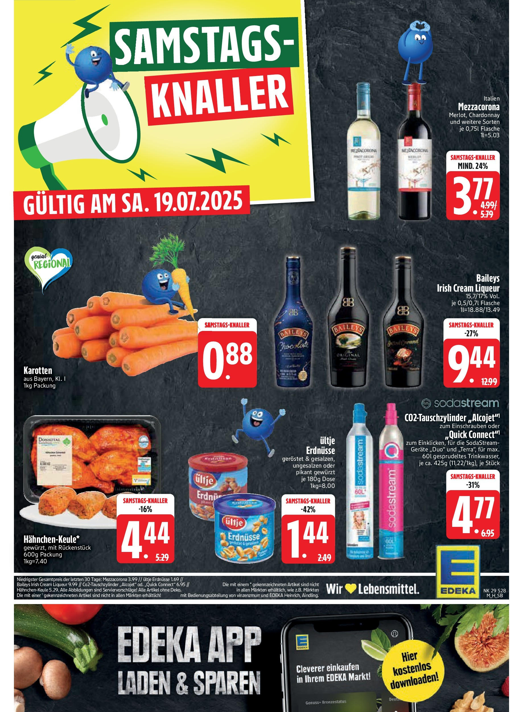 Edeka prospekt Unterföhring	 (ab 14.07.2025) » Angebote Online | Seite: 28 | Produkte: Ultje erdnusse, Erdnüsse, Baileys, Sodastream
