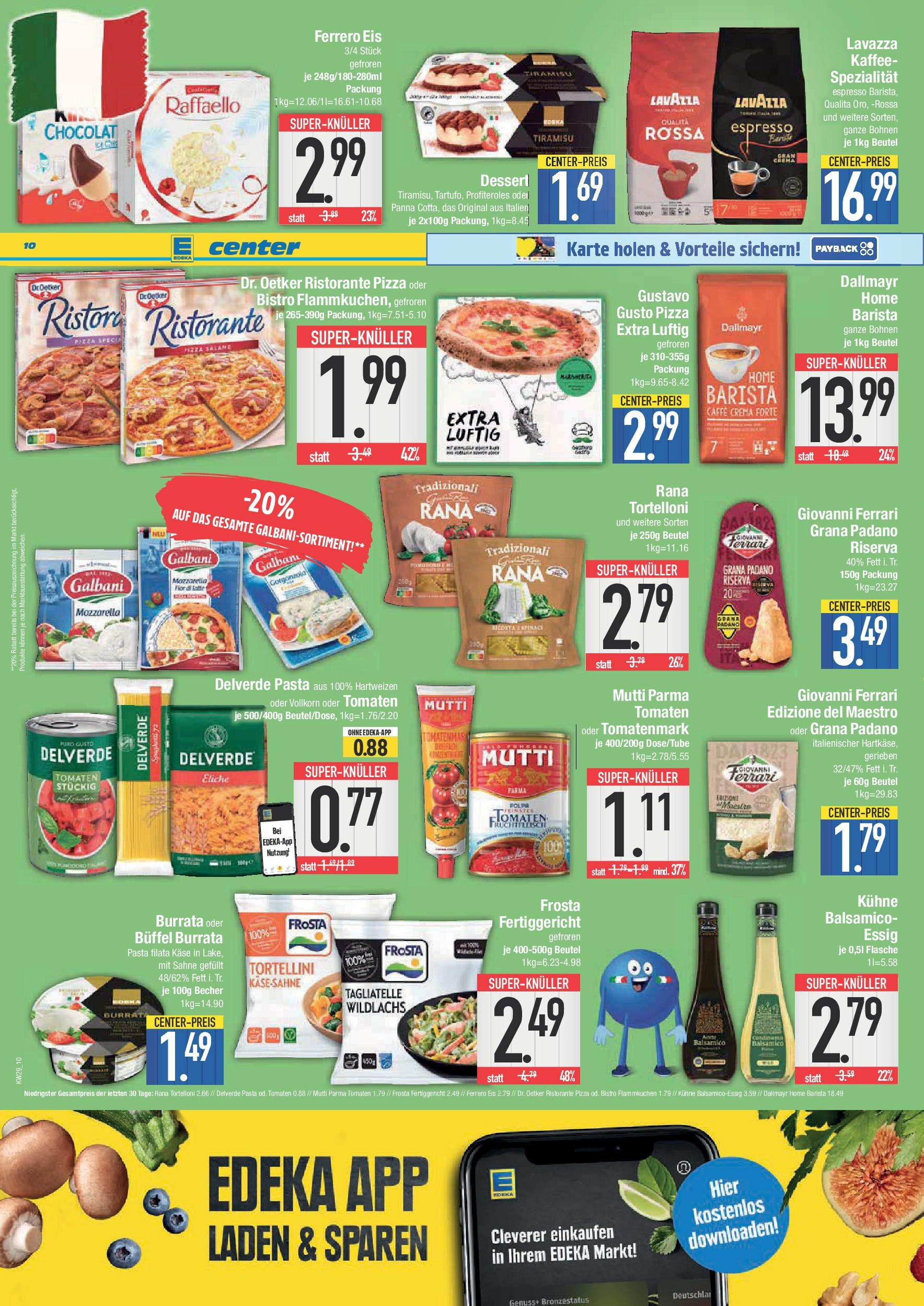Edeka prospekt Weißenburg	 (ab 13.07.2025) » Angebote Online | Seite: 10 | Produkte: Lavazza, Tomaten, Burrata, Dallmayr