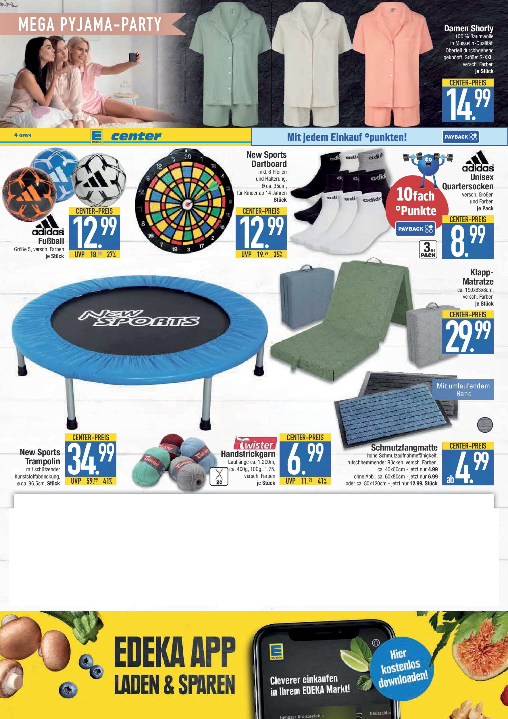 Edeka prospekt Weißenburg	 (ab 13.07.2025) » Angebote Online | Seite: 20 | Produkte: Matratze, Schmutzfangmatte, Fußball