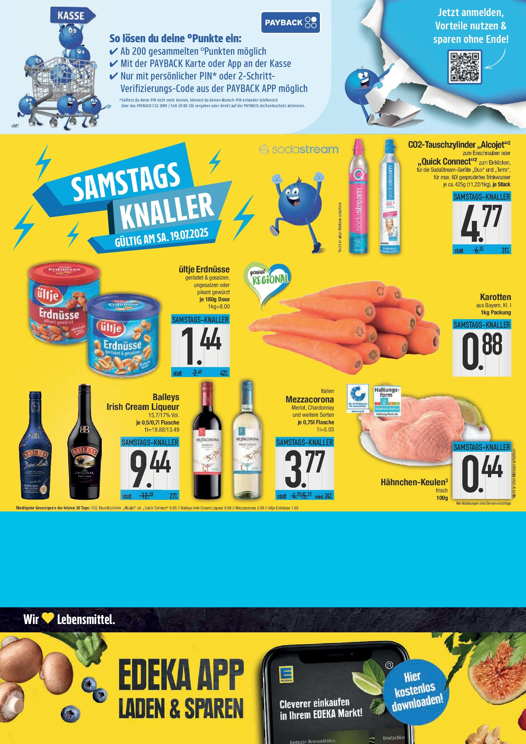Edeka prospekt Hunderdorf	 (ab 13.07.2025) » Angebote Online | Seite: 20 | Produkte: Ultje erdnusse, Erdnüsse, Baileys, Sodastream