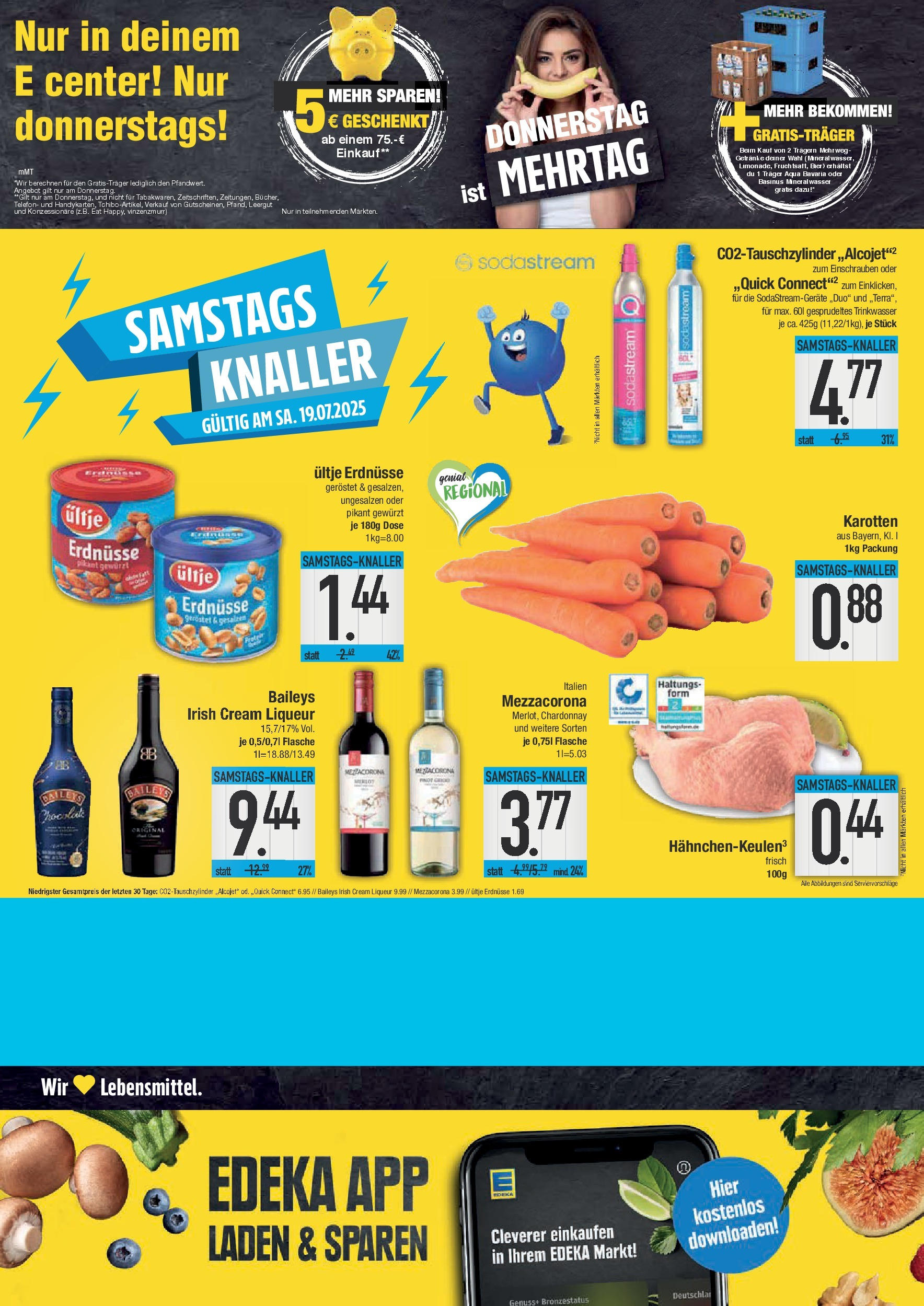 Edeka prospekt Weißenburg	 (ab 13.07.2025) » Angebote Online | Seite: 24 | Produkte: Ultje erdnusse, Erdnüsse, Baileys, Sodastream