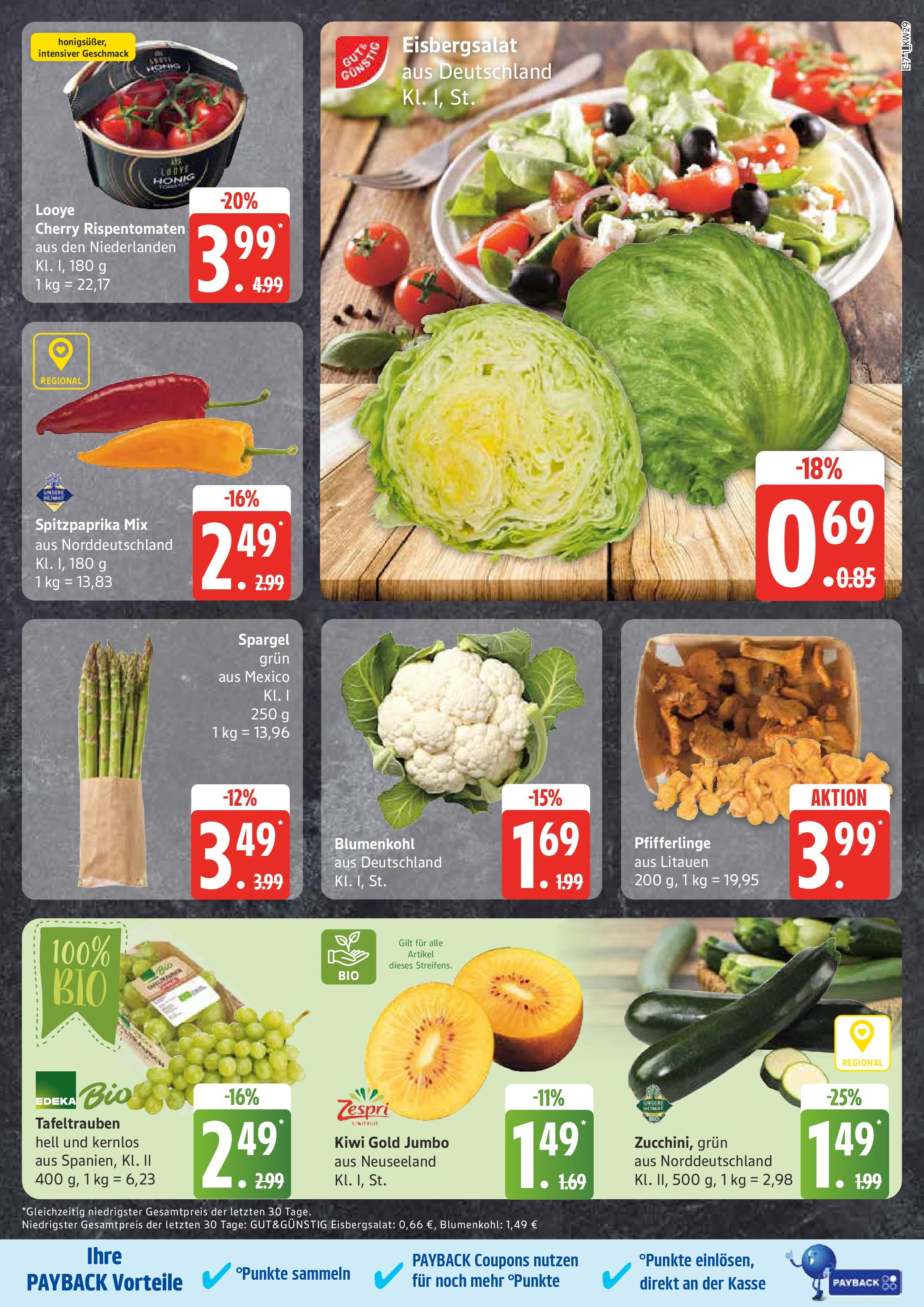 Marktkauf - Marktkauf: Wochenangebote (ab 13.07.2025) » Angebote online | Seite: 7 | Produkte: Spargel, Pfifferlinge, Blumenkohl, Kiwi
