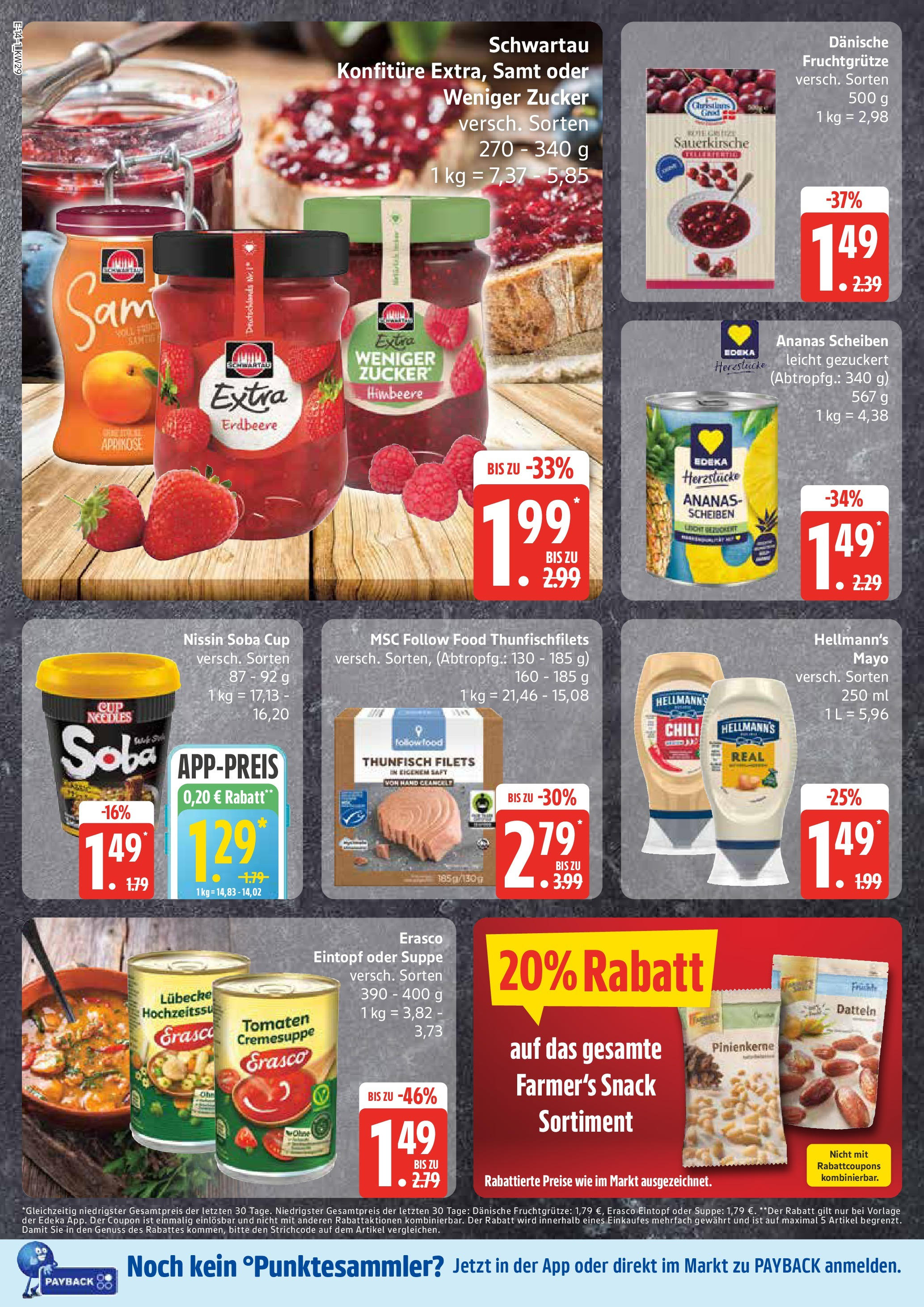 Marktkauf - Marktkauf: Wochenangebote (ab 13.07.2025) » Angebote online | Seite: 14 | Produkte: Thunfisch, Chili, Himbeere, Erasco