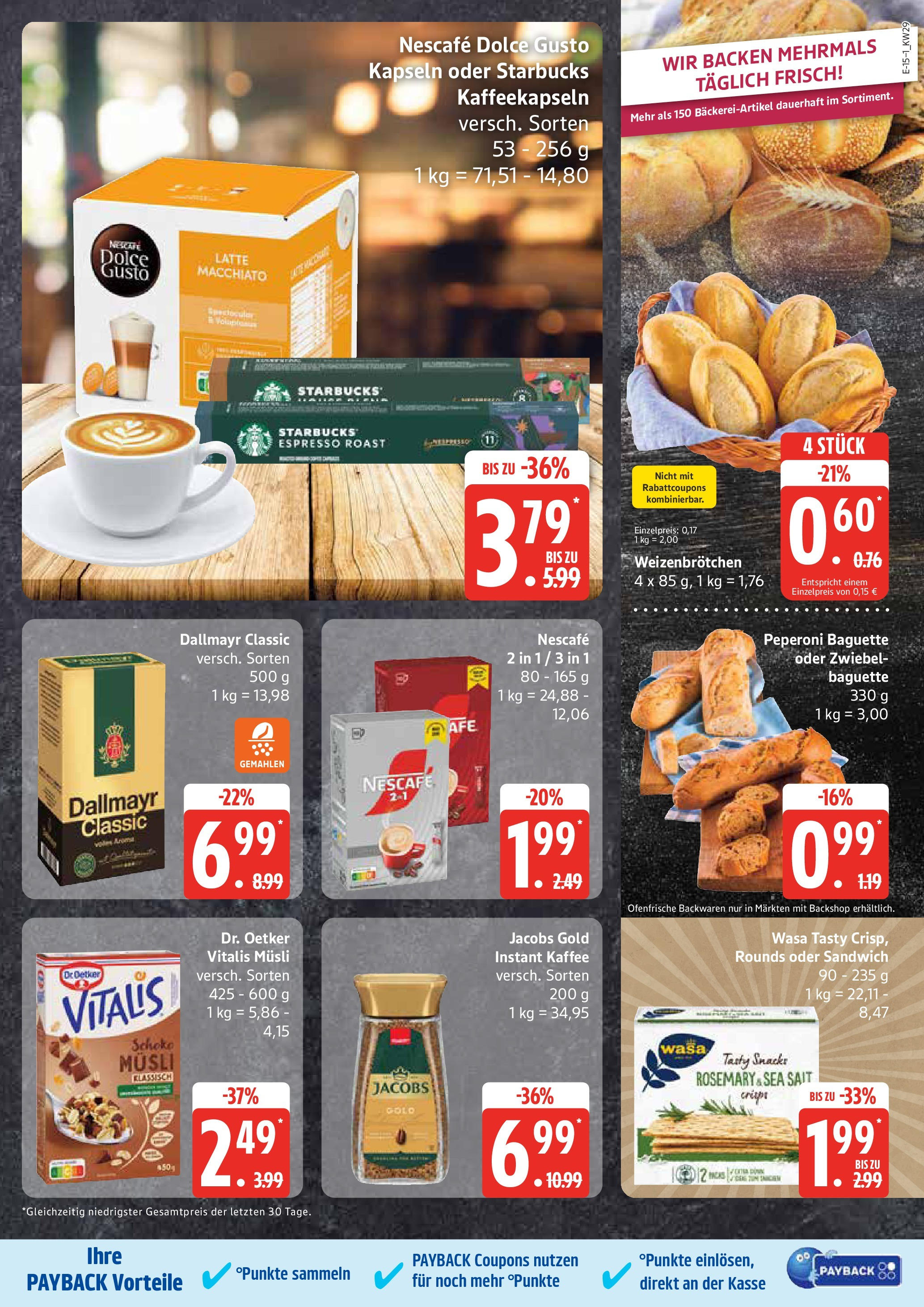 Marktkauf - Marktkauf: Wochenangebote (ab 13.07.2025) » Angebote online | Seite: 15 | Produkte: Nescafe, Kaffee, Starbucks, Dolce gusto