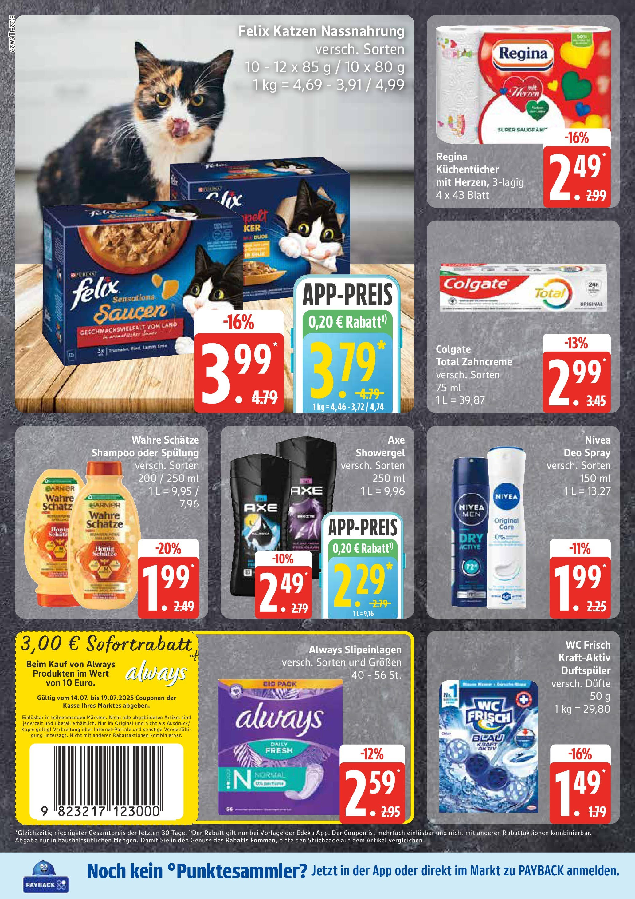 Marktkauf - Marktkauf: Wochenangebote (ab 13.07.2025) » Angebote online | Seite: 22 | Produkte: Shampoo, Spülung, Wc frisch, Ente
