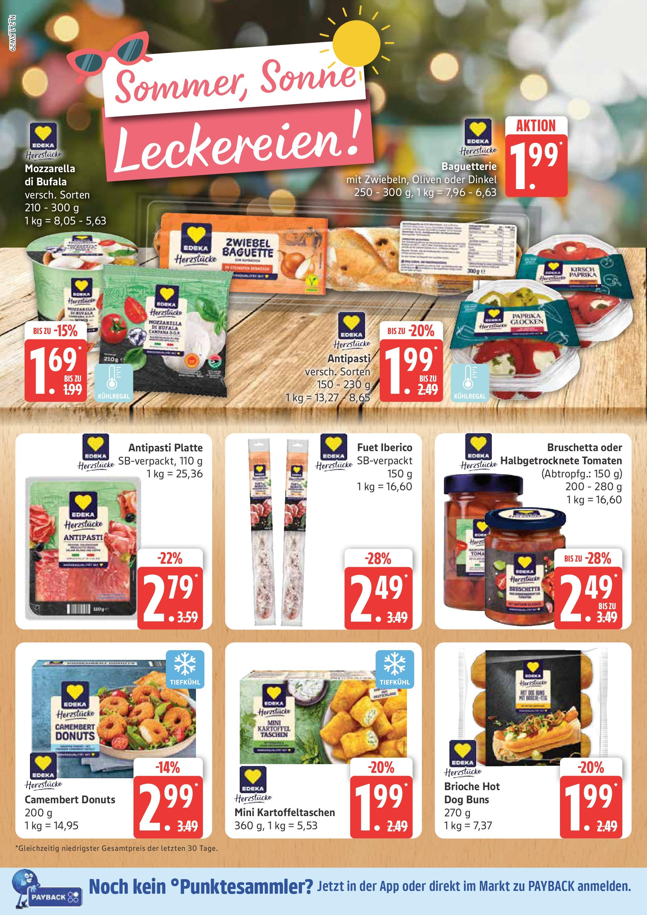 Marktkauf - Marktkauf: Wochenangebote (ab 13.07.2025) » Angebote online | Seite: 2 | Produkte: Mozzarella, Baguette, Tomaten, Donuts